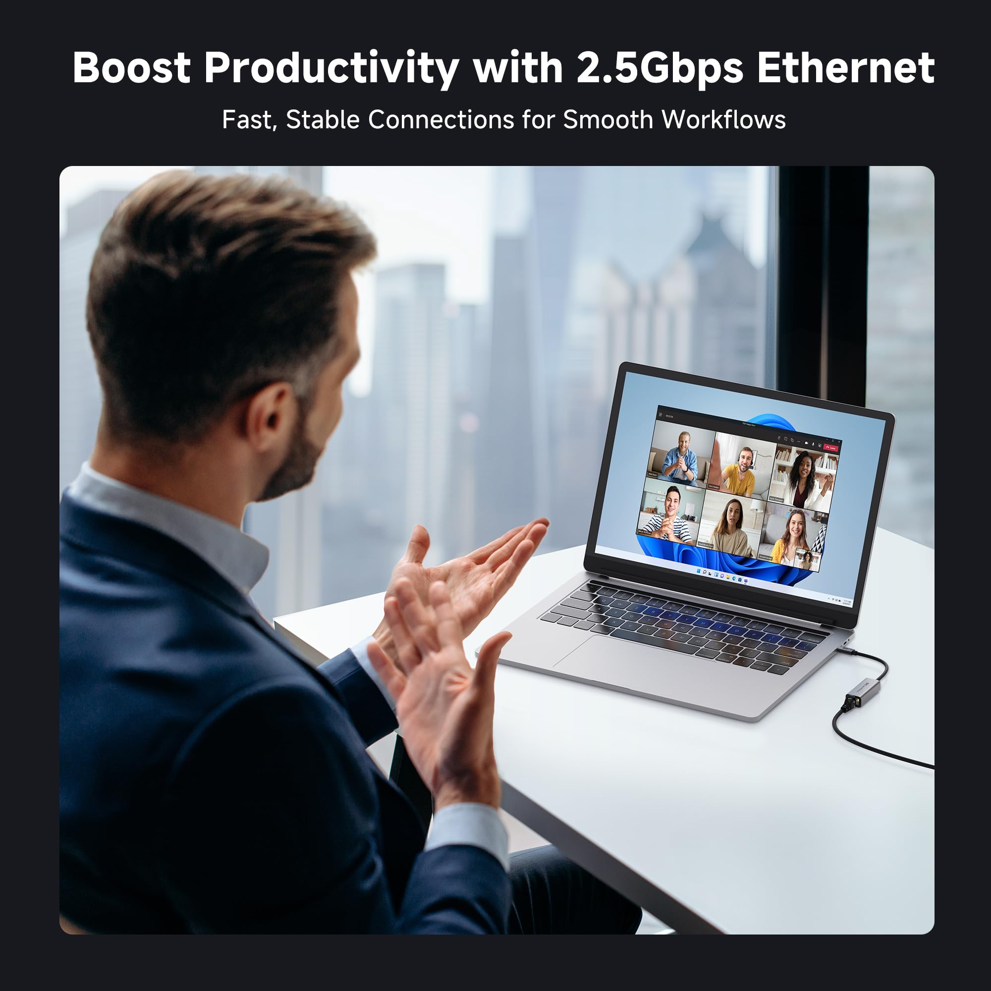 #1 Cable Matters 1-Pack USB C to 2.5Gb Ethernet Adapter, 2.5 Gigabit Network Speed, USB C to Ethernet Adapter #2 2-Pack 10Gbps USB to USB C Adapter for Fast Charging & High-Speed Data Transfer 6