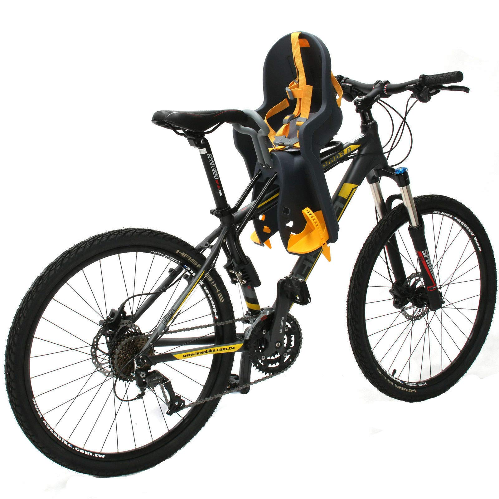 Bicycle Seat for - Kids Child Children Infant Toddler - Front Mount Baby Carrier Seat Bike Carrier USA Safety Standard with Handrail - Great for Adult Bike Attachment 3