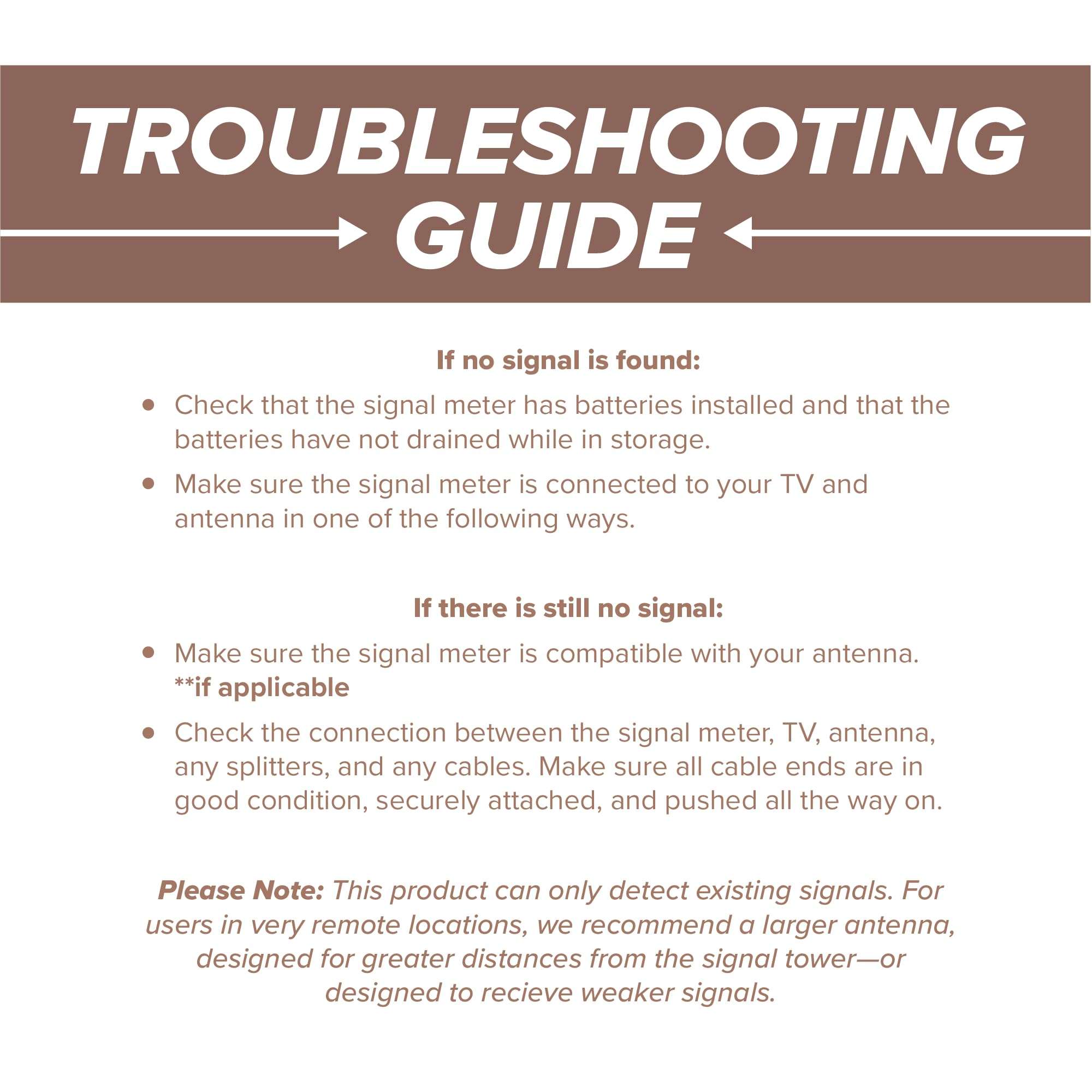 THE CIMPLE CO Signal Strength Meter, LED Indicators, for RV's and Over-The-Air Antennas, Sensitivity Adjuster, TV Antenna Finder, with Coax, Black 6