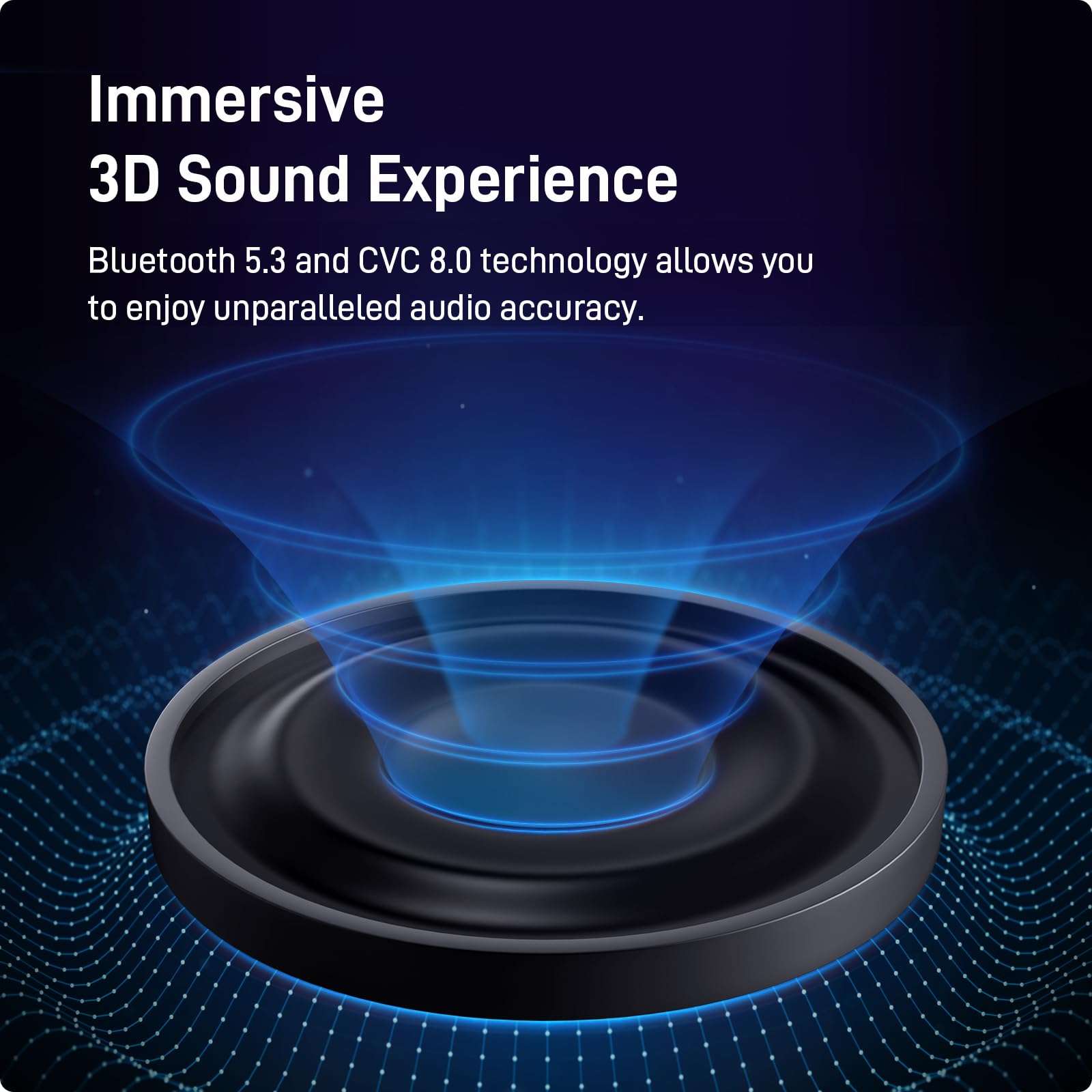 HROEENOI JZ02 Noise Cancelling Headphones,Upgraded Bluetooth 5.3, Wireless Over Ear Headphones, Lightweight and Portable, 60H Playtime, Memory Foam Protein Leather Earmuffs, for Workout, Home 3