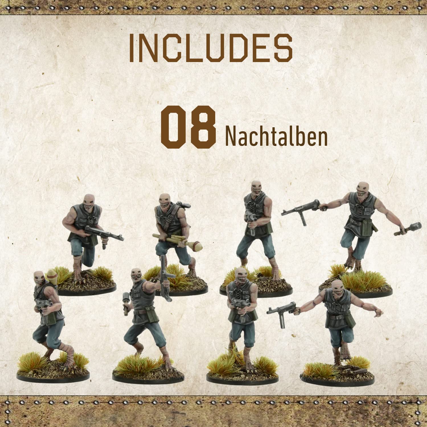 Wargames Delivered Bolt Action Konflikt '47 Nachtalben Squad 28mm Konflict '47 WWII Tabletop Miniatures Model for Miniature Wargaming by Warlord Games 3