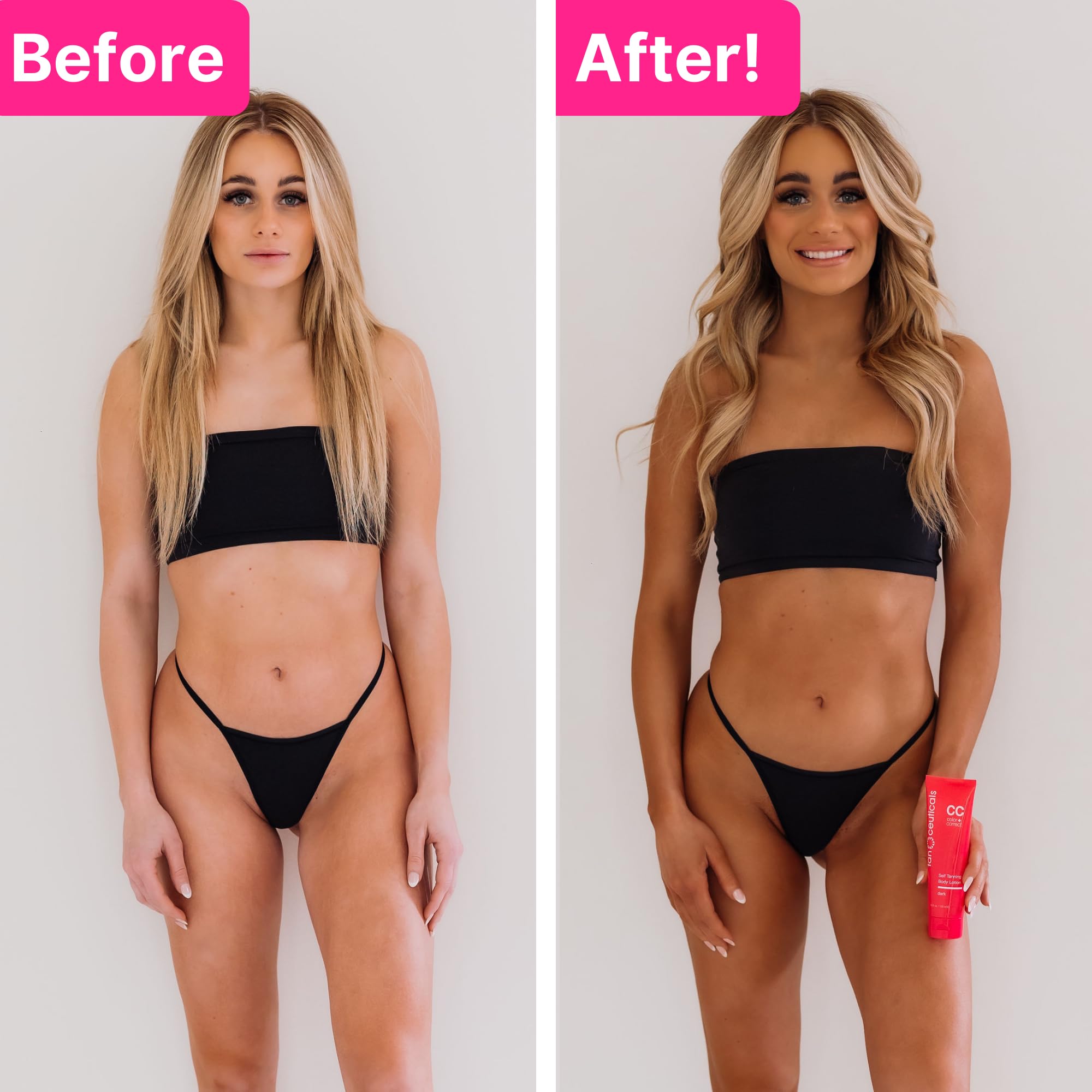 Tanceuticals Body + Face Self Tanning Kit Bundle, Dark Shade 3