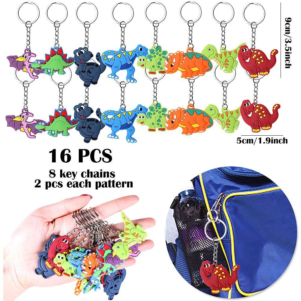 64 Pcs Dinosaur Party Favor Dinosaur Slap Bracelets Masks Keychains Rings Temporary Tattoos for Boys Kids Dinosaur Themed Birthday Party Supplies Treat Dino Pinata Goodie Bag Fillers 4