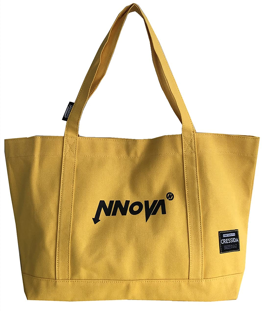 Women’s Canvas Tote Bag, Large capacity, Casual Shoulder Bag,Multipurpose Handbag (bright yellow) 1