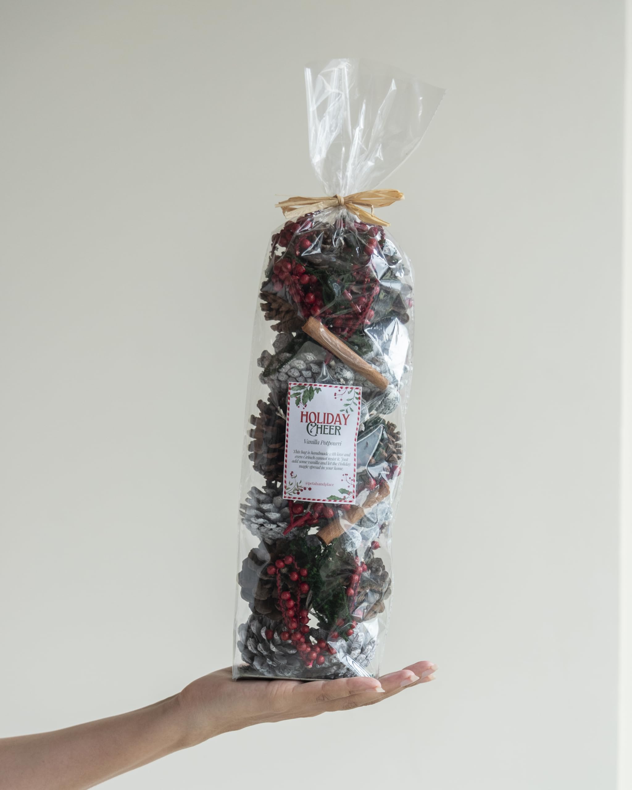 Flowers and Fillers || Christmas Luxury Vanila Scented Pot Pourri | Natural & Eco-Friendly Fragrance Flowers Christmas Decor for Home, Office, Bedroom, and Christmas Parties (Without Bowl) 4