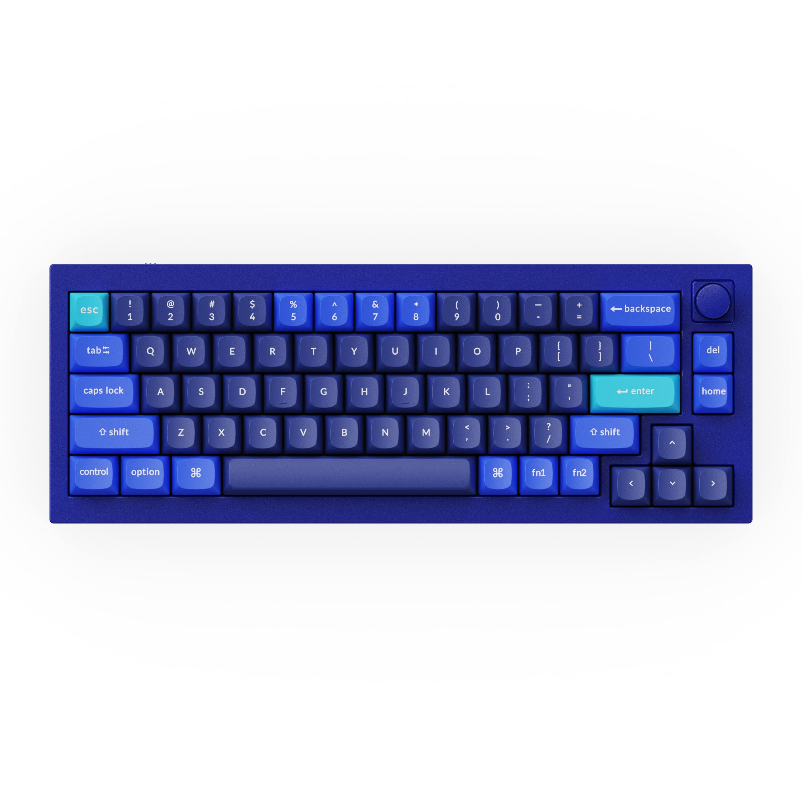 Keychron Q2 Swappable RGB Backlight Brown Switch Knob Version - Blue -Special Color