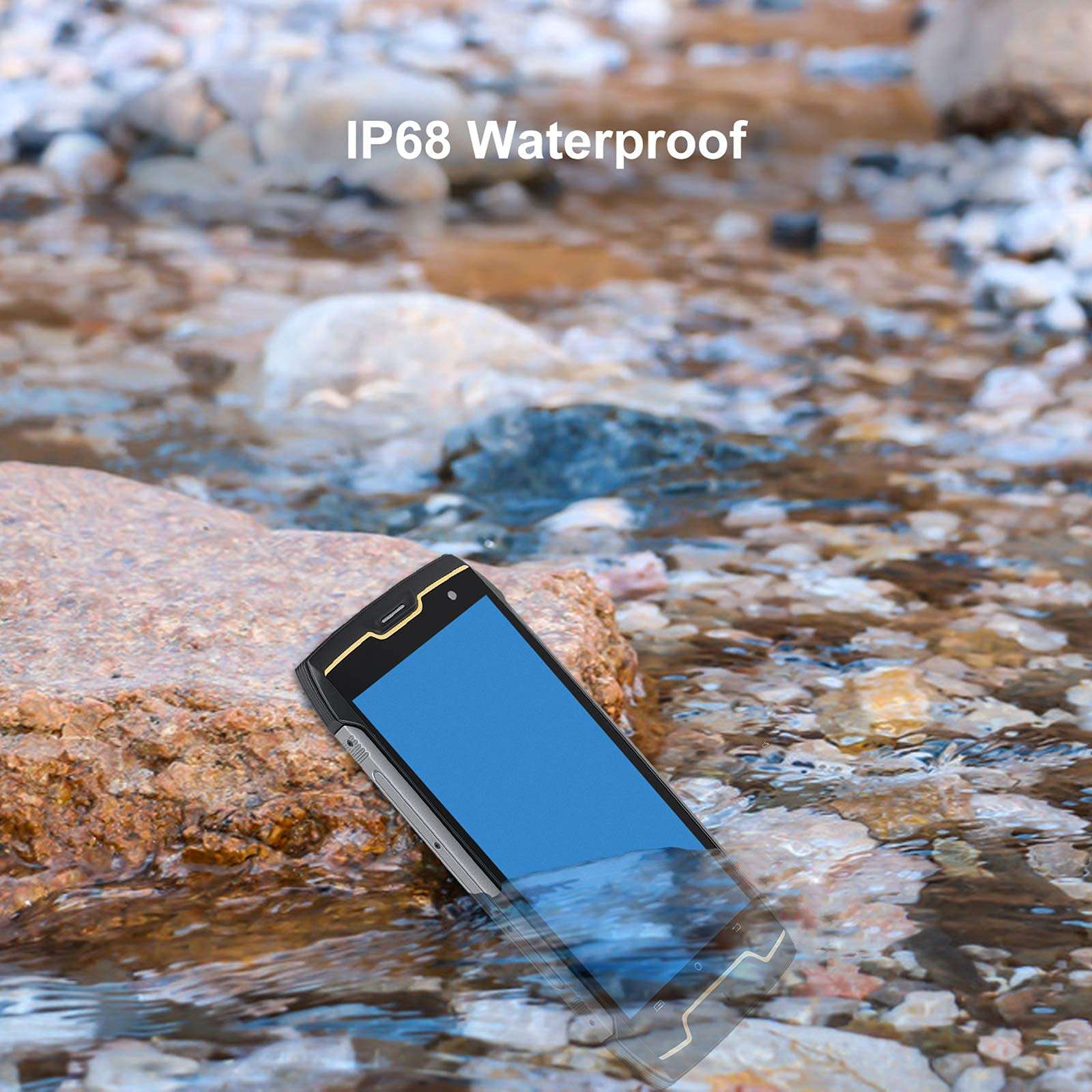 Rugged Smartphone Unlocked, CUBOT King Kong CS, Android 10 Rugged Phones, 4400mAh Battery, 13MP+8MP, 16GB ROM, 5.0″ Display, Dual SIM Phone Unlocked, Face ID, GPS, US Version, Black 3