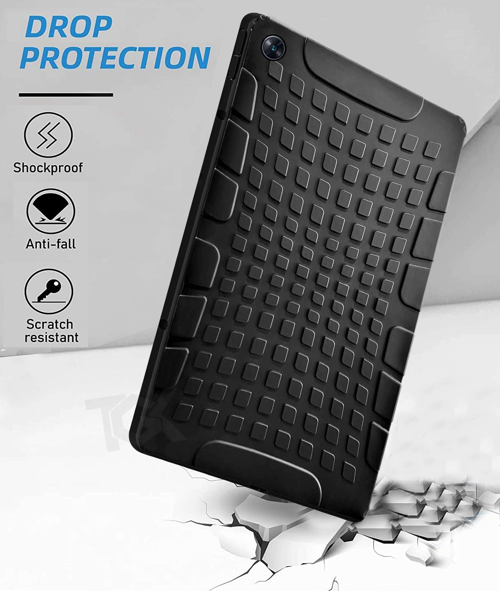 TGK Defender Series Rugged Back Case Cover for Oppo Pad Air 10.36 inch Tab (Black) 5