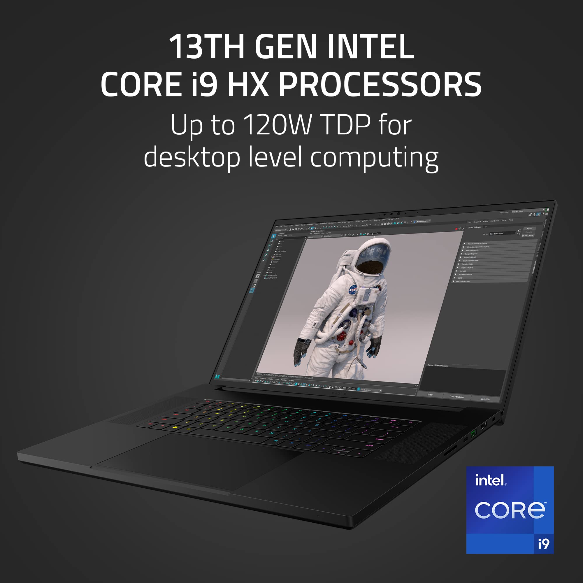 Razer Blade 18 Gaming -Laptop: NVIDIA GeForce RTX 4070 13th Gen Intel 24-Core i9 HX CPU 18" QHD+ 240Hz - 32GB -RAM - 1TB SSD CNC Aluminum Compact GaN -Charger - Windows 11 -Chroma RGB 4