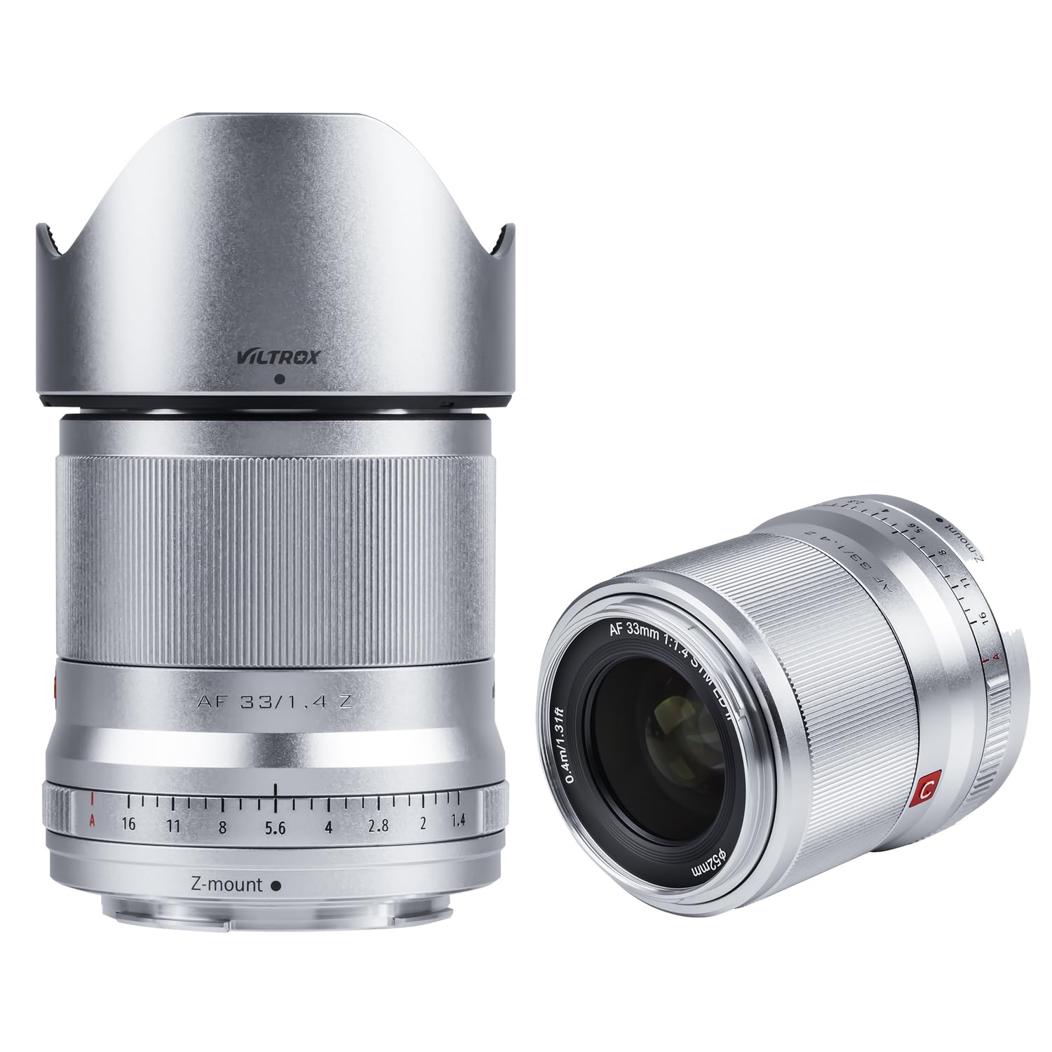VILTROX AF 33mm f/1.4 Lens for Nikon Z Mount, Auto Focus Z Mount Lens for Nikon Zfc Z5 Z6 Z7 II Z50, Silver 1