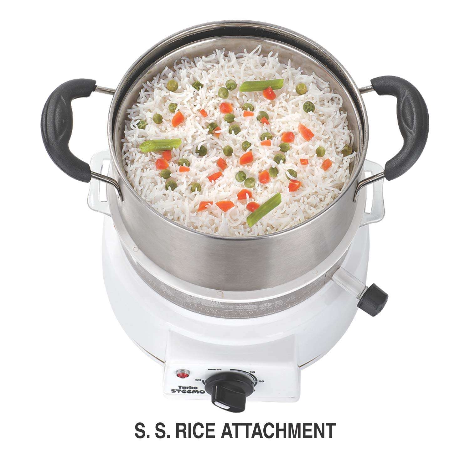 Steemo MULTI STEAM COOKER in FOOD GRADE STAINLESS STEEL STEAMER RICE COOKER MOMO IDLY EGG BOILER SOUP MAKER FOOD STEAMER Flavour &Taste Maintaining (Stainless steel) 6