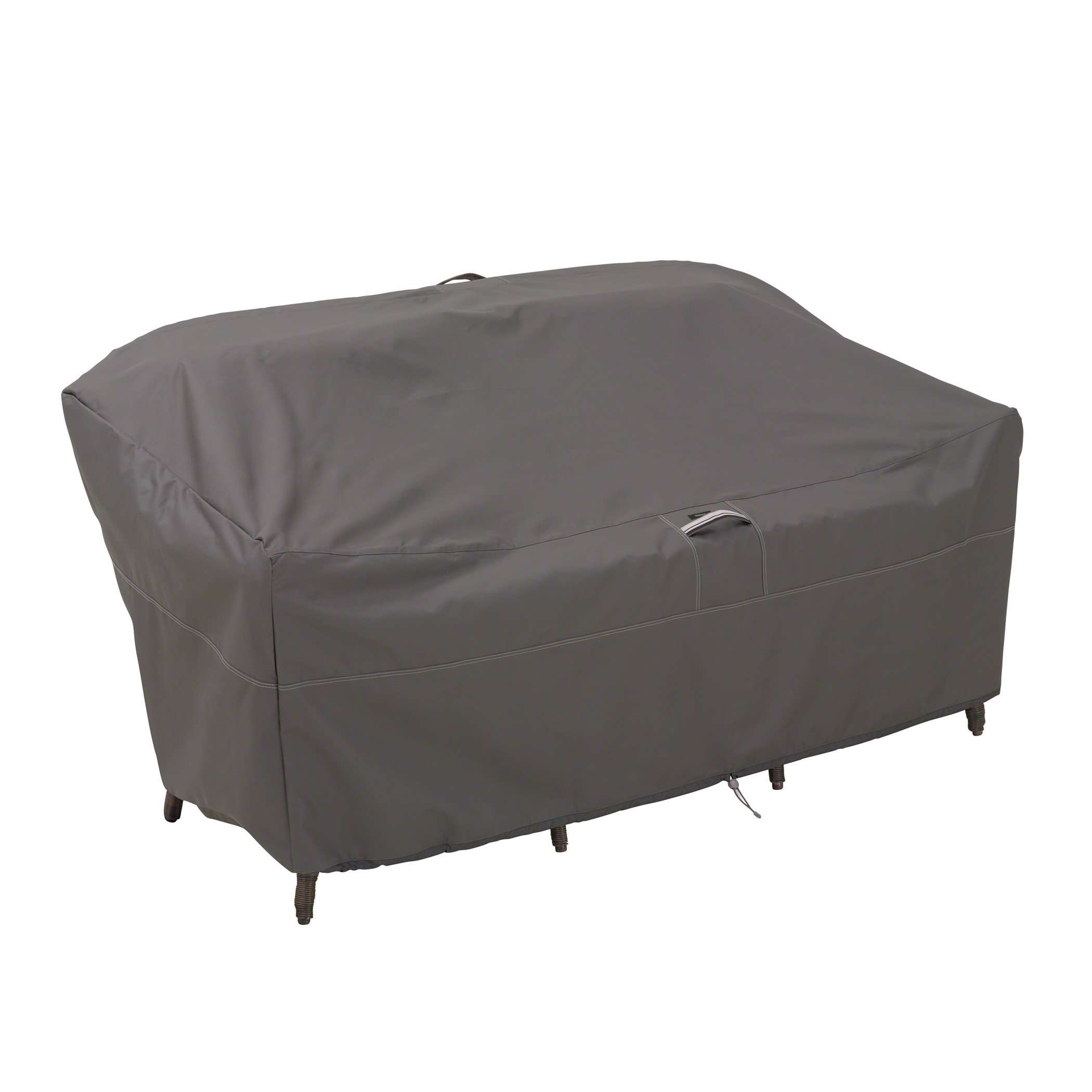 Classic Accessories Ravenna 58 Inch Grill Cover and 88 Inch Patio Loveseat Cover Set, Dark Taupe 6