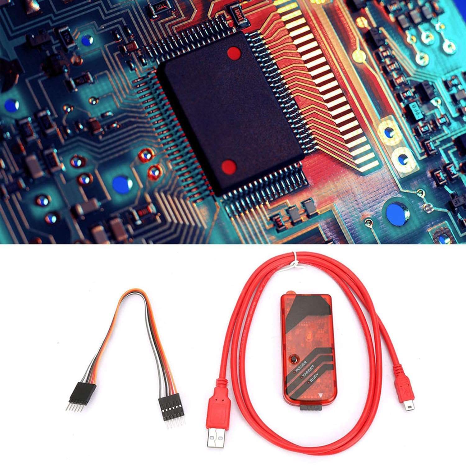 Microcontroller Emulator, Key Programmer, Microchip, Kit3 Simulator Programmer Emuator USB Cable Dupond Wire Debugger Programmer Universal Emulator 3