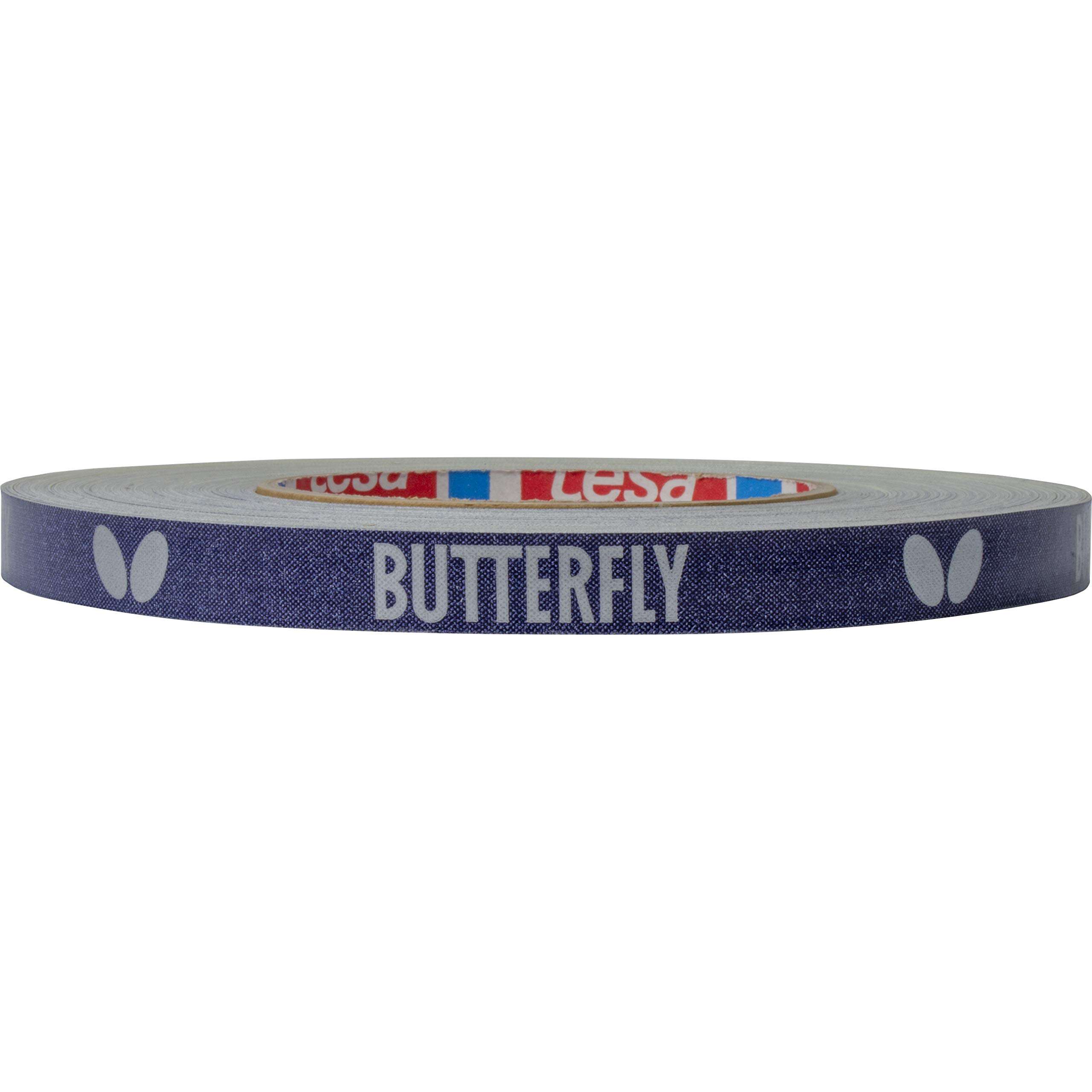 Butterfly Side Tape to Protect The Edges of Your Rubber and Blade for Table Tennis Paddles - Color Blue/Silver - Width 12mm - Rolls Come in 10m (20 Rackets) and 50m (100 Rackets), 3503M50 1