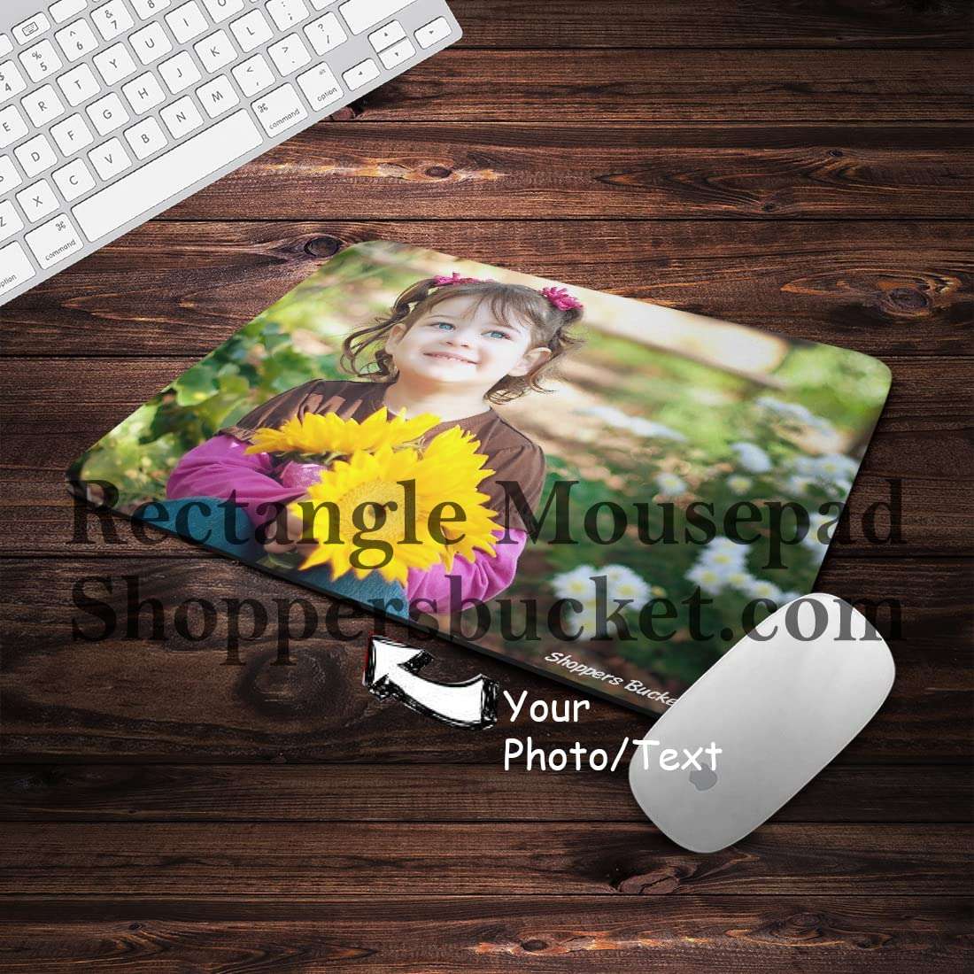 Shoppers Bucket R2 Tea2 Rectangle Anti-Skid Gaming Mouse Pad for Laptops Desktop PC Gaming Wireless Mouse 3