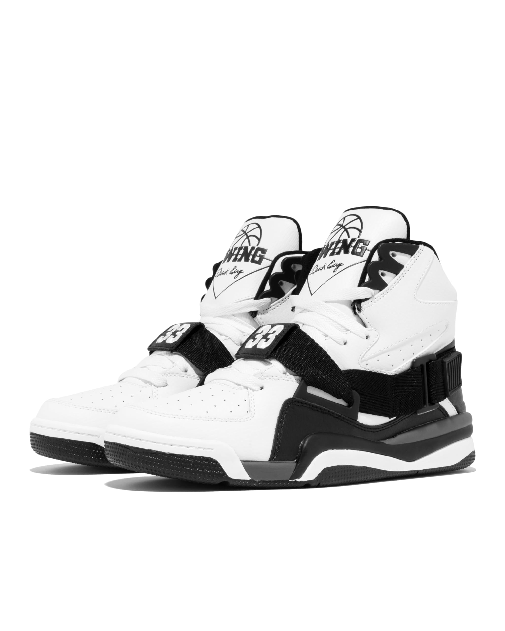 PATRICK EWING Athletics Concept OG Basketball Sneakers, Men's White/Black/Grey - Retro High-Top, Size 13 3