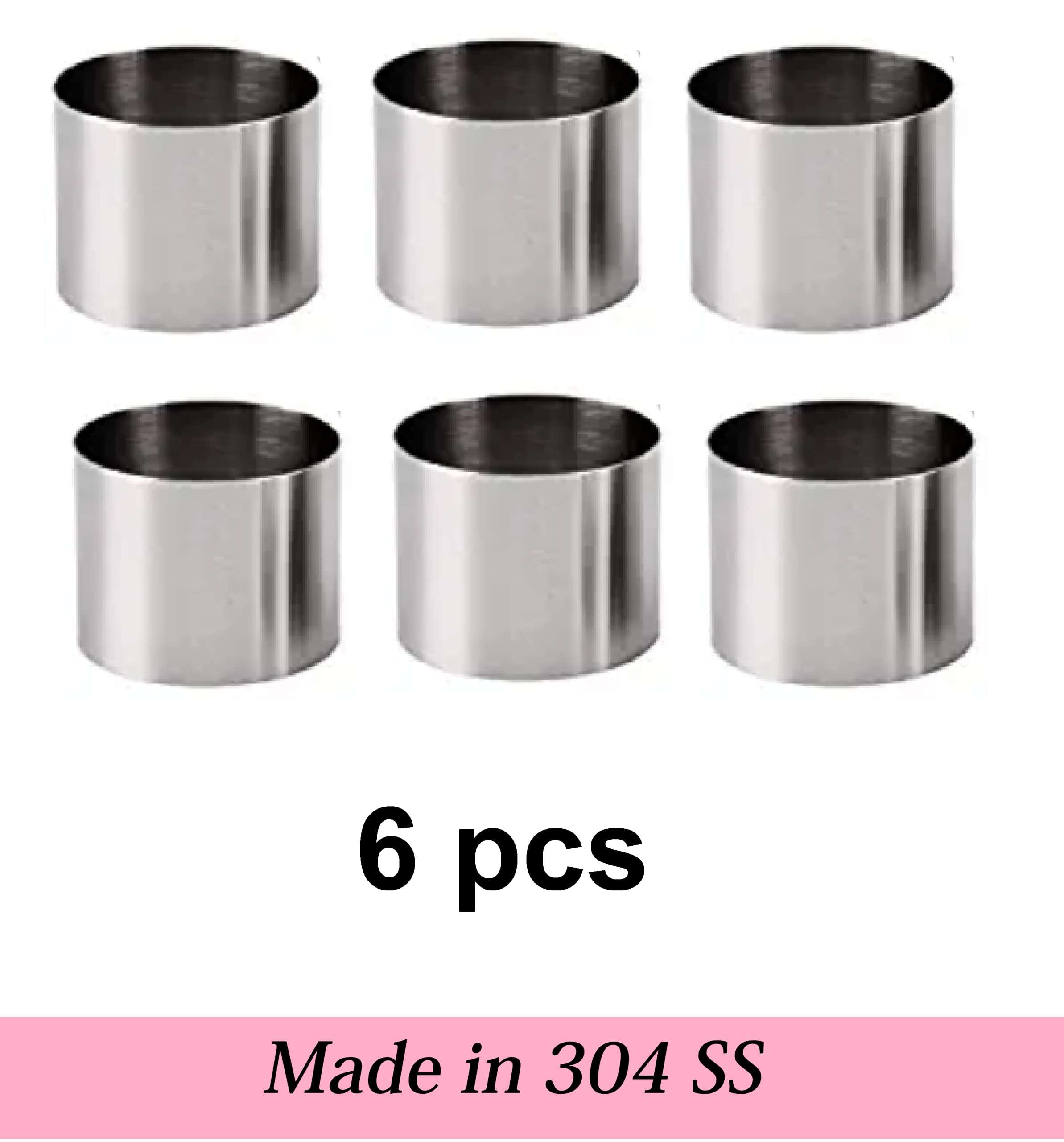 Best Baking Utensils Cake Cutter 2 Inch Round Stainless Steel Cake/Cookie/Pastry/Biscuit/Muffin/Mousse Cake/Mini Cake Cutter 3