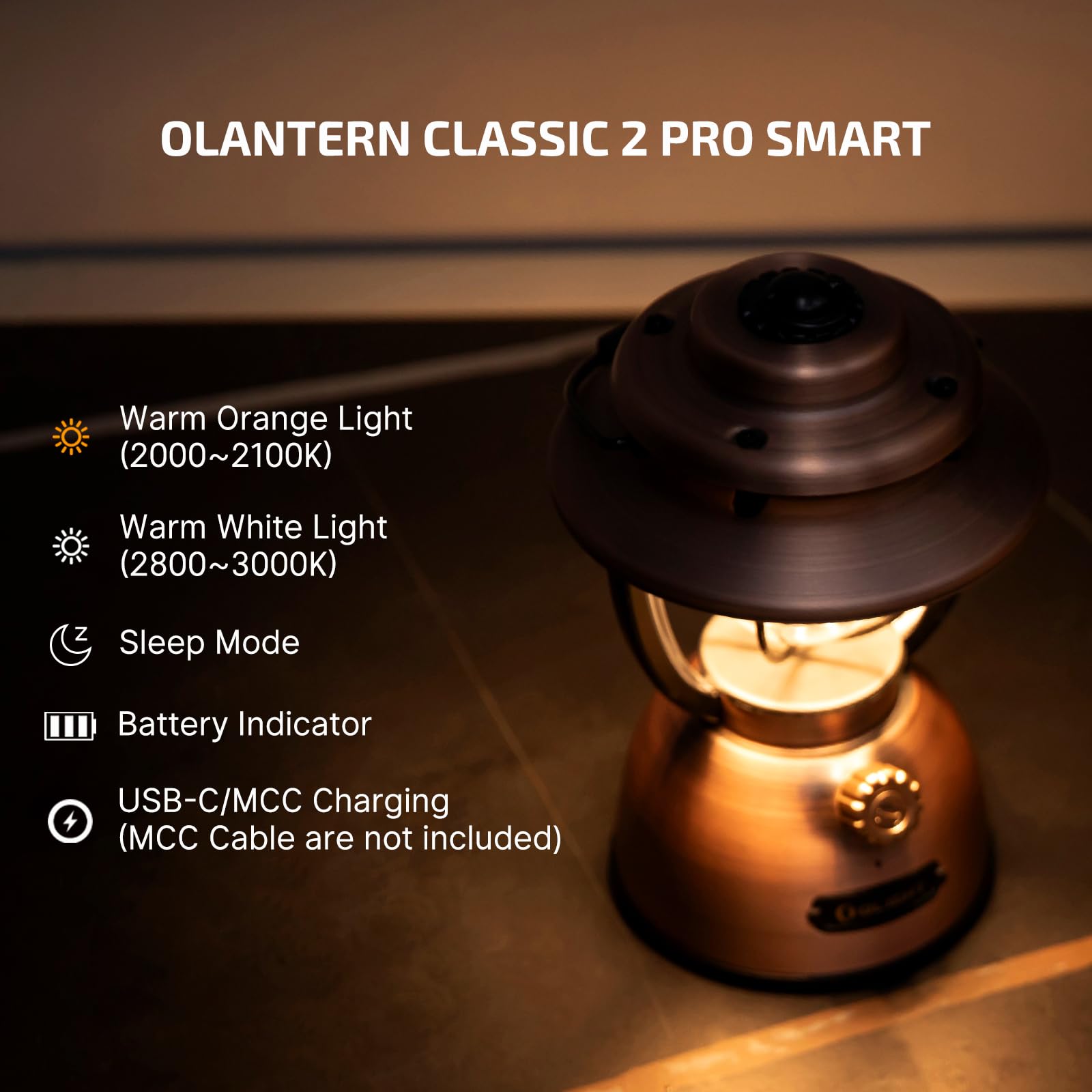 OLIGHT Olantern Classic 2 Pro APP Control Camping Lantern Bundle with Olantern Classic 2 Pro Camping Lantern 4