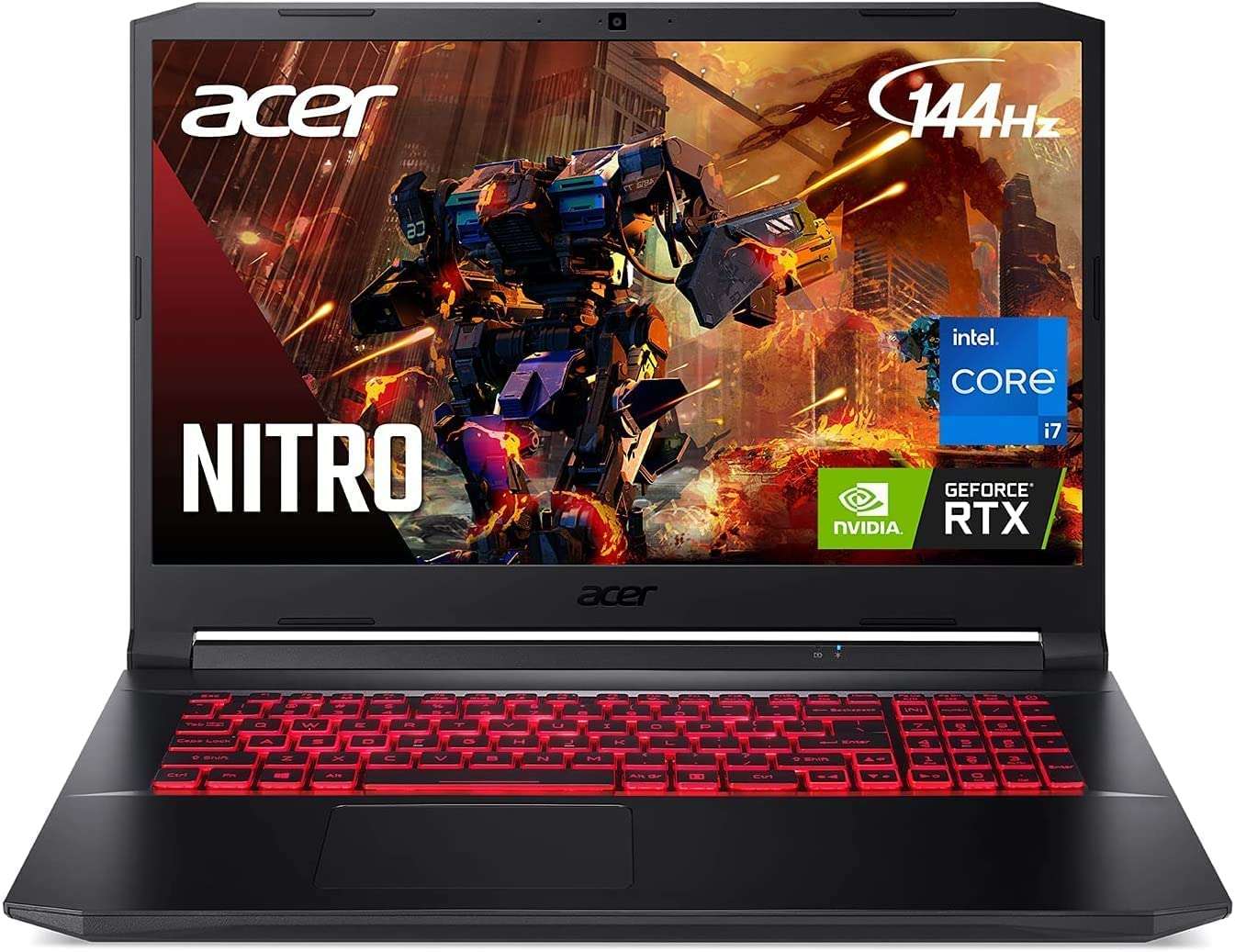 Acer 2022 Newest Nitro 5 Gaming Laptop, 15.6" FHD 144Hz IPS-Display, Intel Core i7-11800H, NVIDIA GeForce RTX 3050 Ti, 16GB DDR4, 1TB SSD, Backlit KB, Killer Wi-Fi 6, Windows 11, Black 1