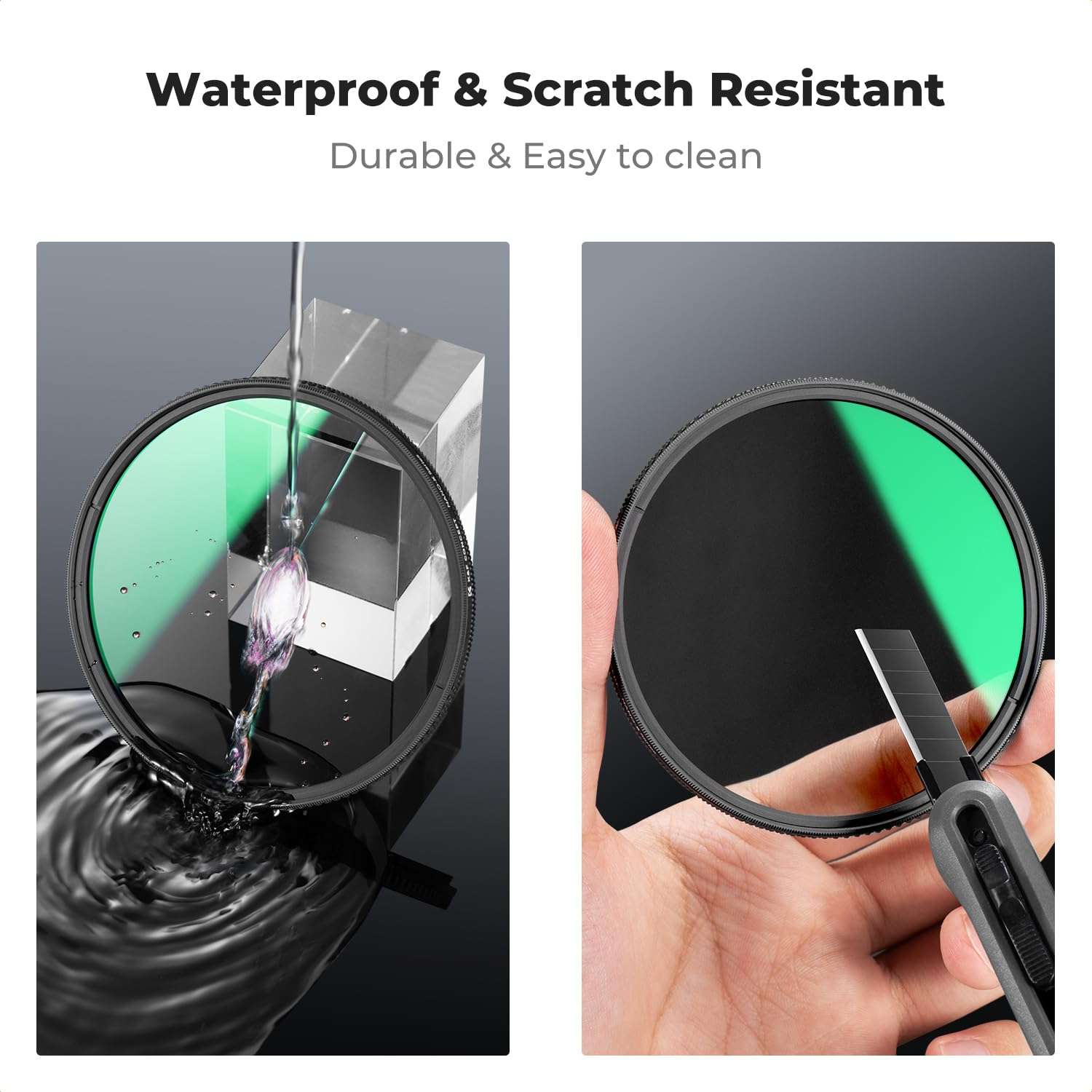 K&F CONCEPT 37mm True Color Ultra-Low Reflectivity CPL Filter Polarizer Lens Filter Circular Polarizing for Camera Lenses with 28 Multi-Coated (Nano-X Series) 6