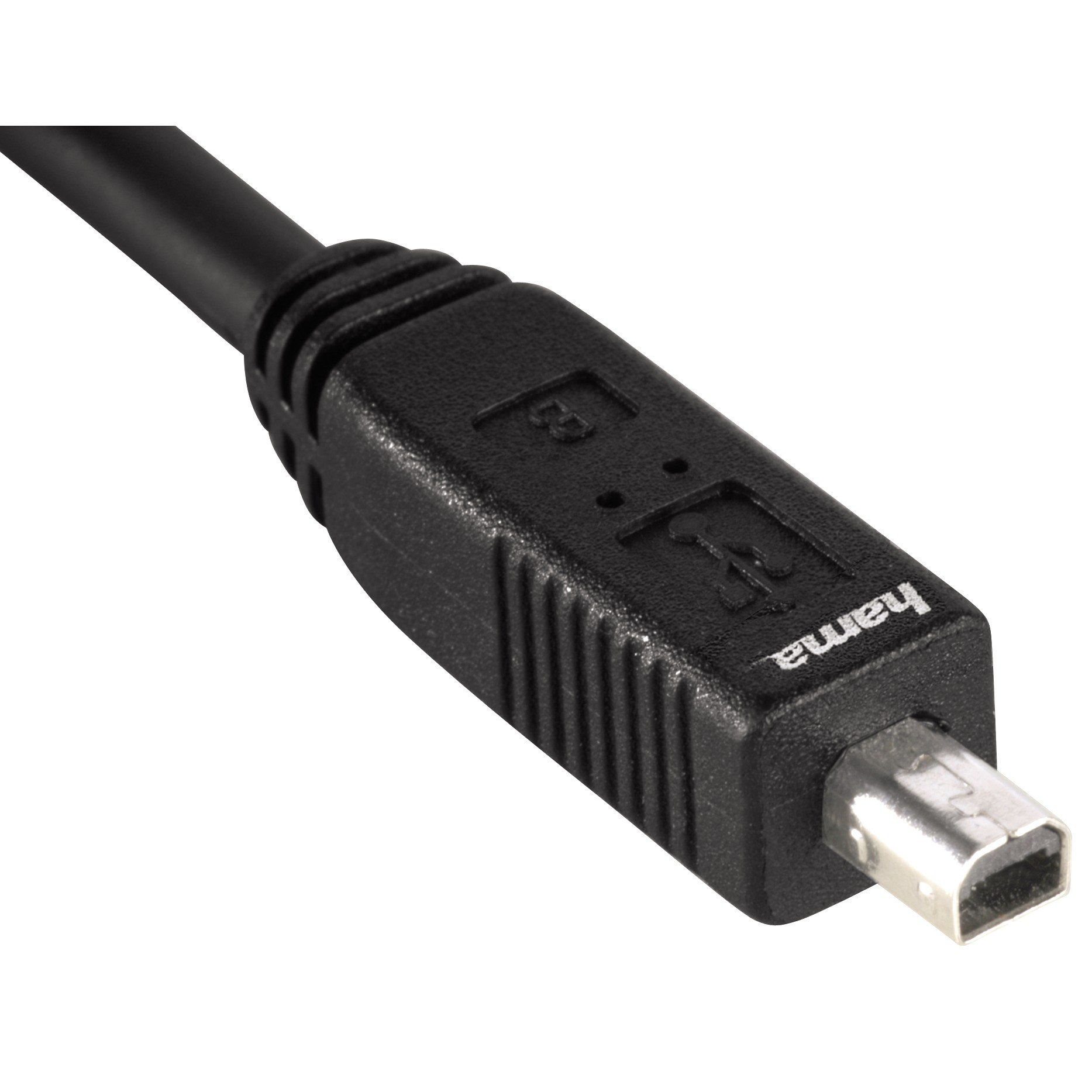 Hama USB 2.0 A-Mini B4 1,8m black USB 2.0 Cable USB-A Plug -, 00074202 (USB 2.0 Cable USB-A Plug - mini USB-B Plug (B4), 1.8 m, 1.8 m, USB A, Mini-USB B, 480 Mbit/s, Black) 3