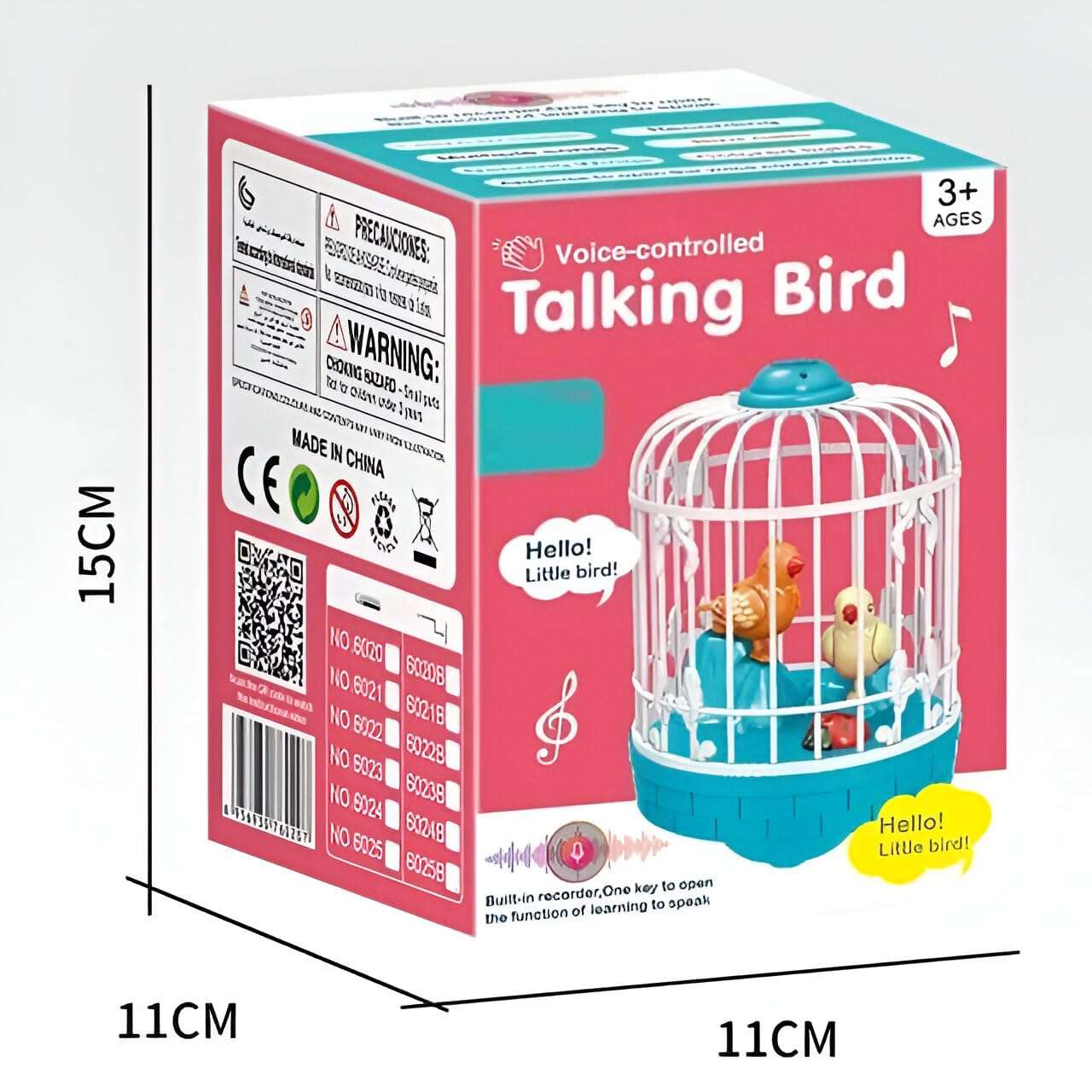 OM SAI Talking Bird Toy for Kids | Singing & Chirping Bird Toy | Interactive Toy & Repeat What You Said | Voice Repeats Funny Gift Interactive Toys (Multicolor) 6