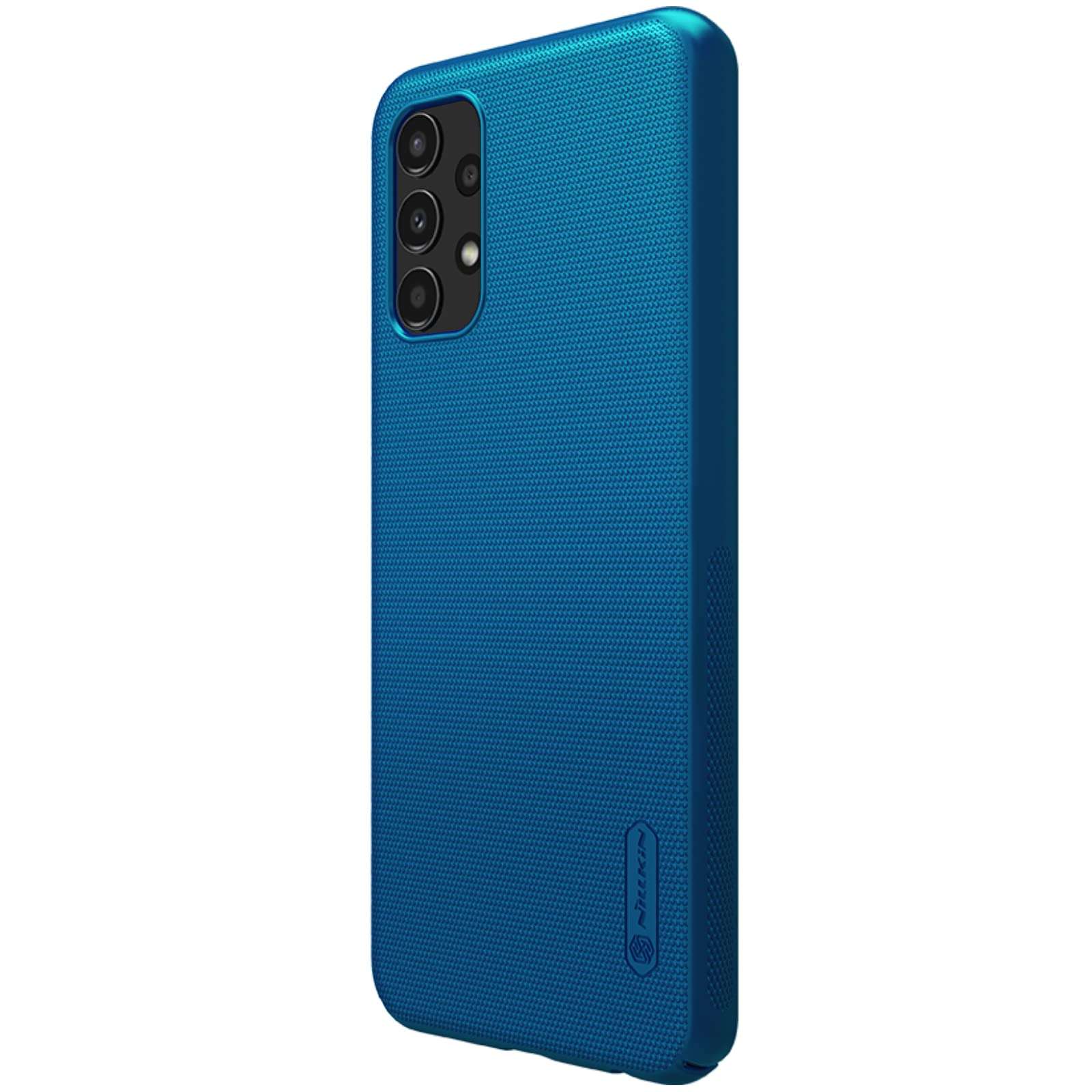Nillkin Case for Samsung Galaxy A13 A 13 4G (6.6" Inch) Super Frosted Hard Back Dotted Grip Cover PC Blue Color 4