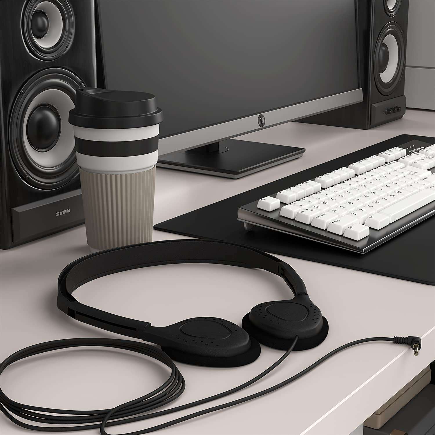 Maeline Bulk On-Ear Headphones with 3.5 mm Headphone Plug - 10 Pack Wholesale Bundle - Multi Color 5