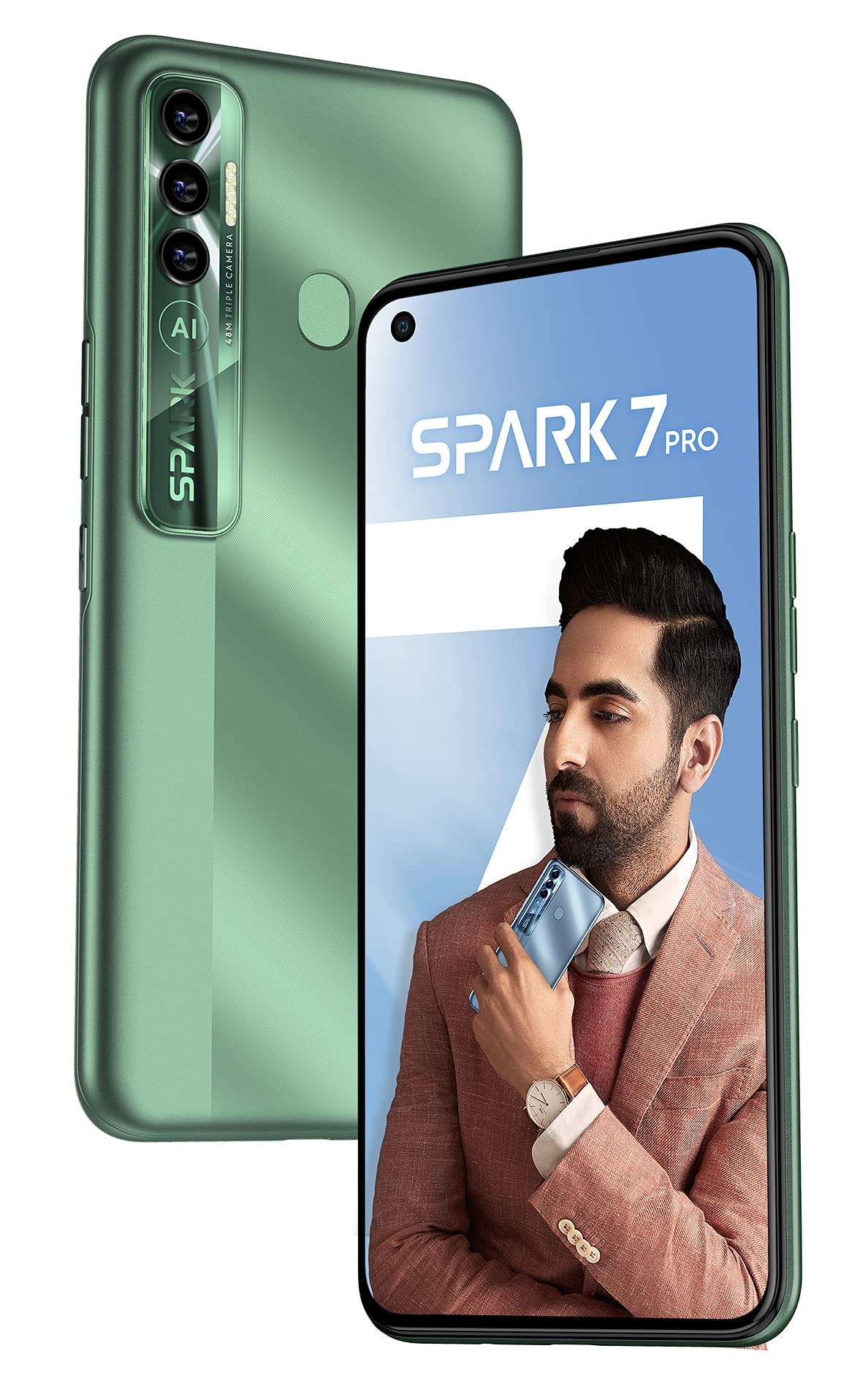 TECNO Spark 7 Pro (Spruce Green, 4GB RAM 64GB Storage) 6