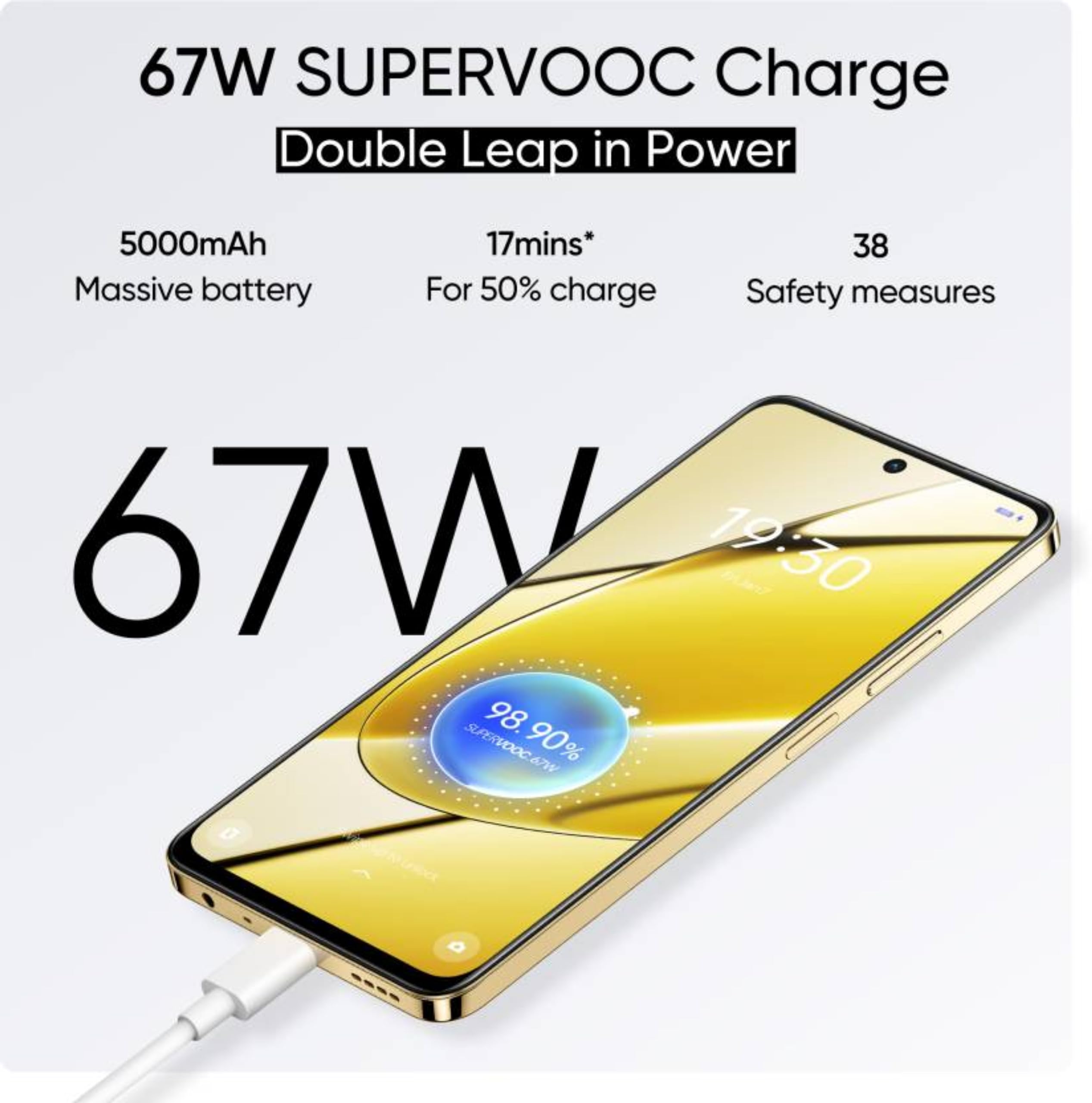 realme 11 5G (Glory Gold, 8GB RAM, 256GB Storage) | Dynamic Ultra Smooth Display | Up to 8GB+8GB Dynamic RAM | 108MP 3× Zoom | 16MP Selfie Camera | Dimensity 6100+ 5G Processor | 67W SUPERVOOC Charge 5