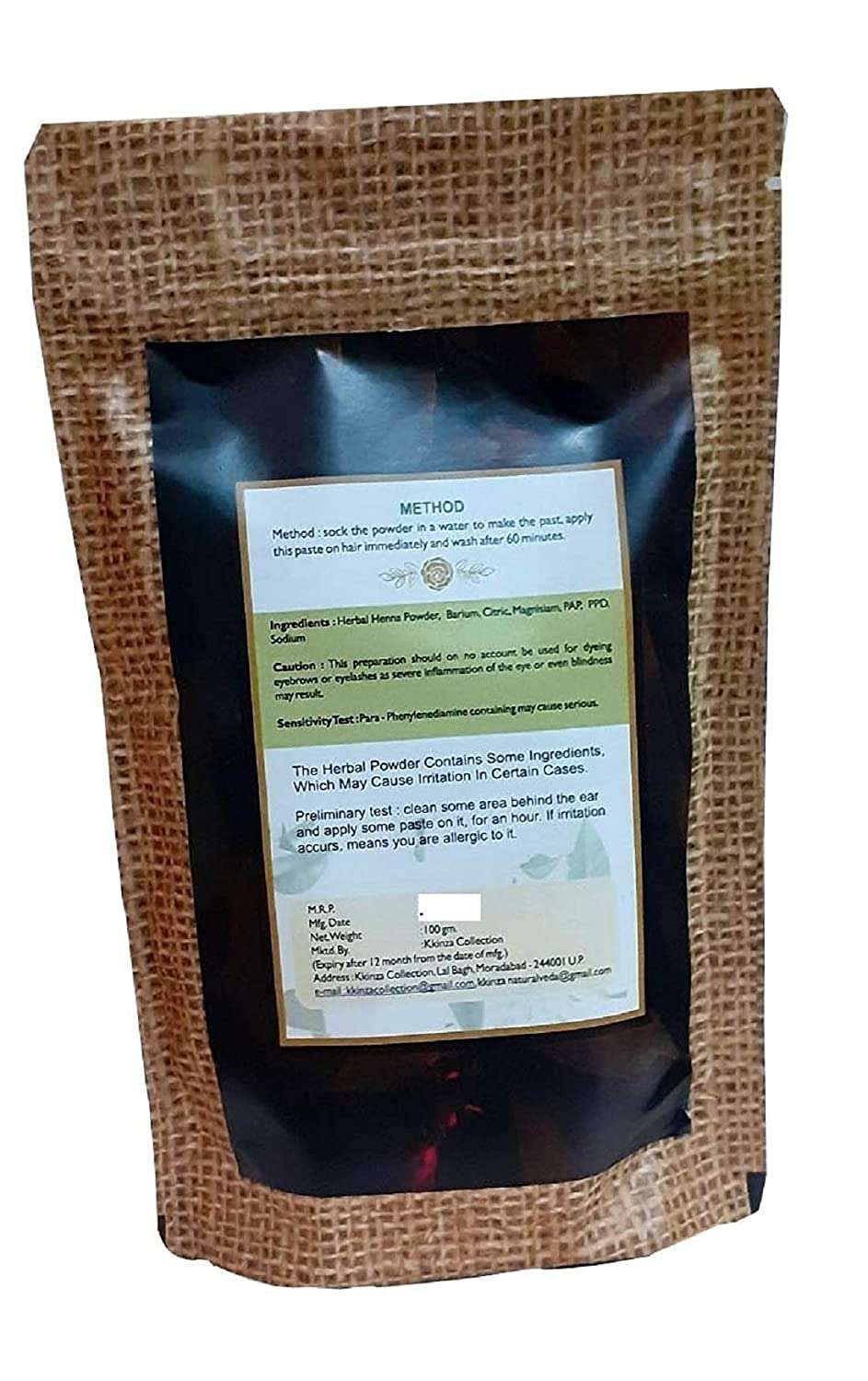 Herbal Brown Color Henna (Mehndi) - for hair | (100 Grams Each ) (Brown) (PACK OF 4) 2