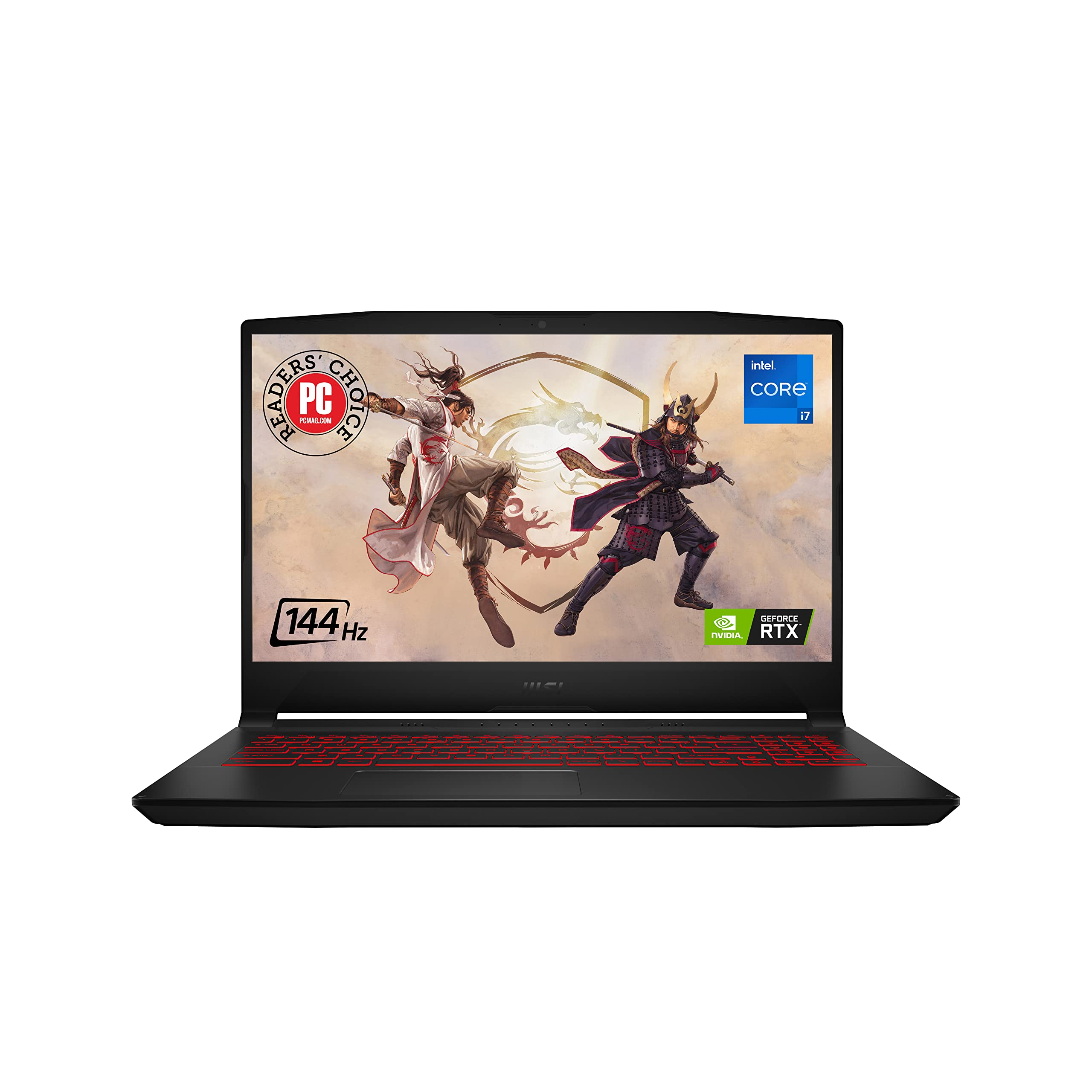 MSI Katana GF66 15.6" 144Hz FHD Gaming Laptop: Intel Core i7-12650H RTX 3050 Ti 16GB 512GB NVMe SSD, Type-C USB 3.2 Gen 1, High-ResoluTion Audio, Cooler Boost 5, Win11 Home: Black 12UD-436 1