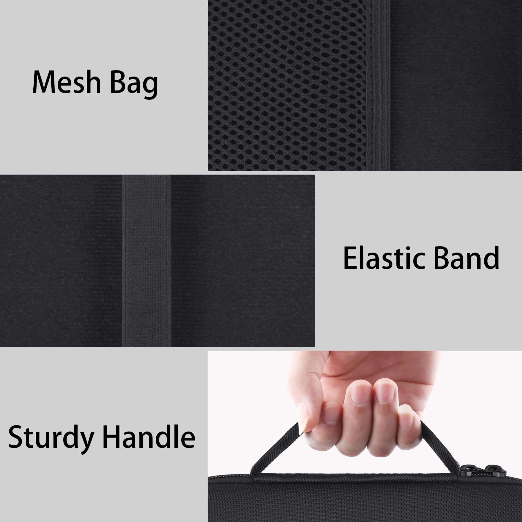 Baval Hard Carrying Case for Donner STARRYPAD MIDI Pad Beat Maker Machine DPD-16, Protective EVA Storage Case with Mesh Pocket, Shockproof Portable Bag for Music Production & Travel 5