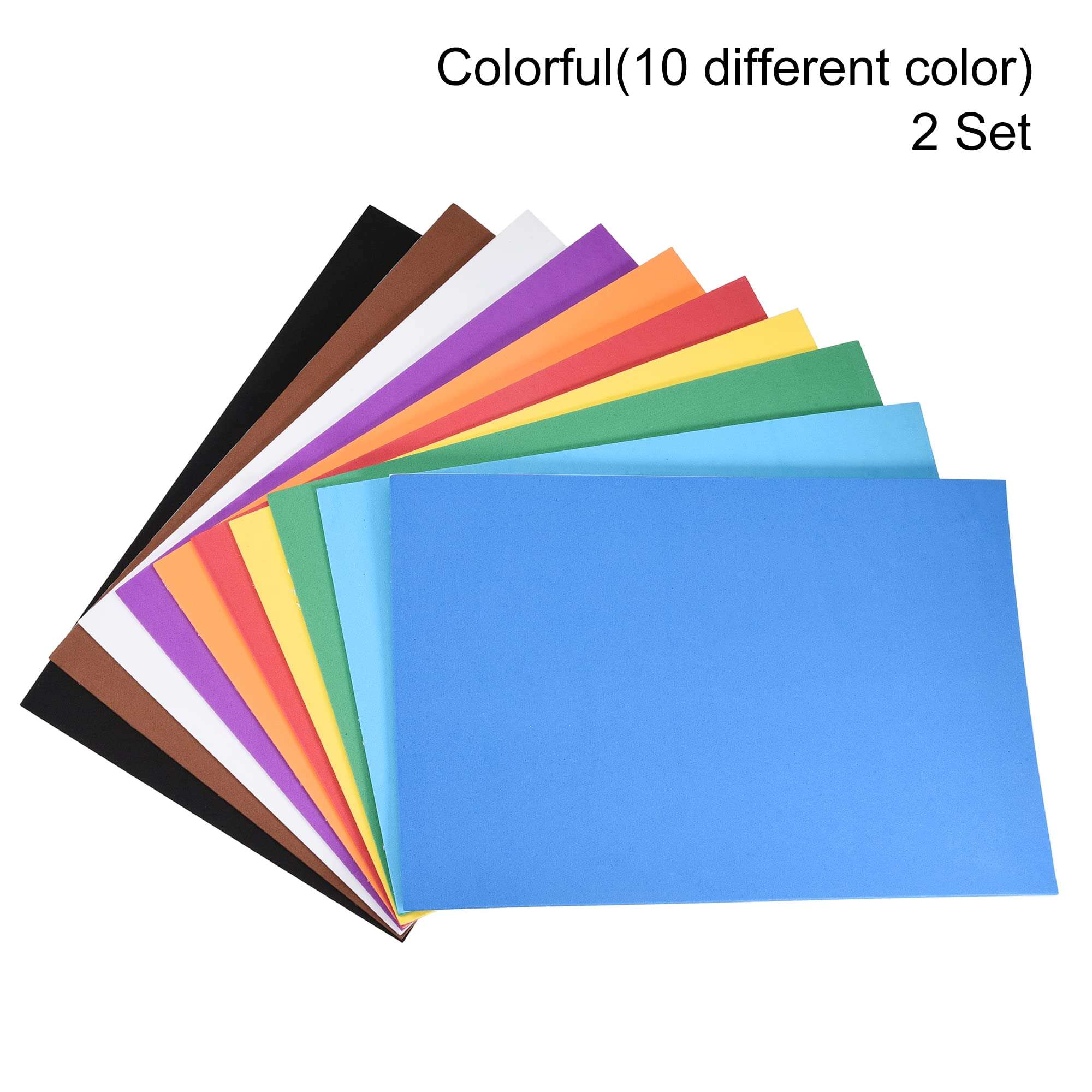 MECCANIXITY Colorful EVA Foam Sheets Self Adhesive 7.8 x 11.8 Inch 1.8mm Thickness for Crafts DIY, 1 Set 3