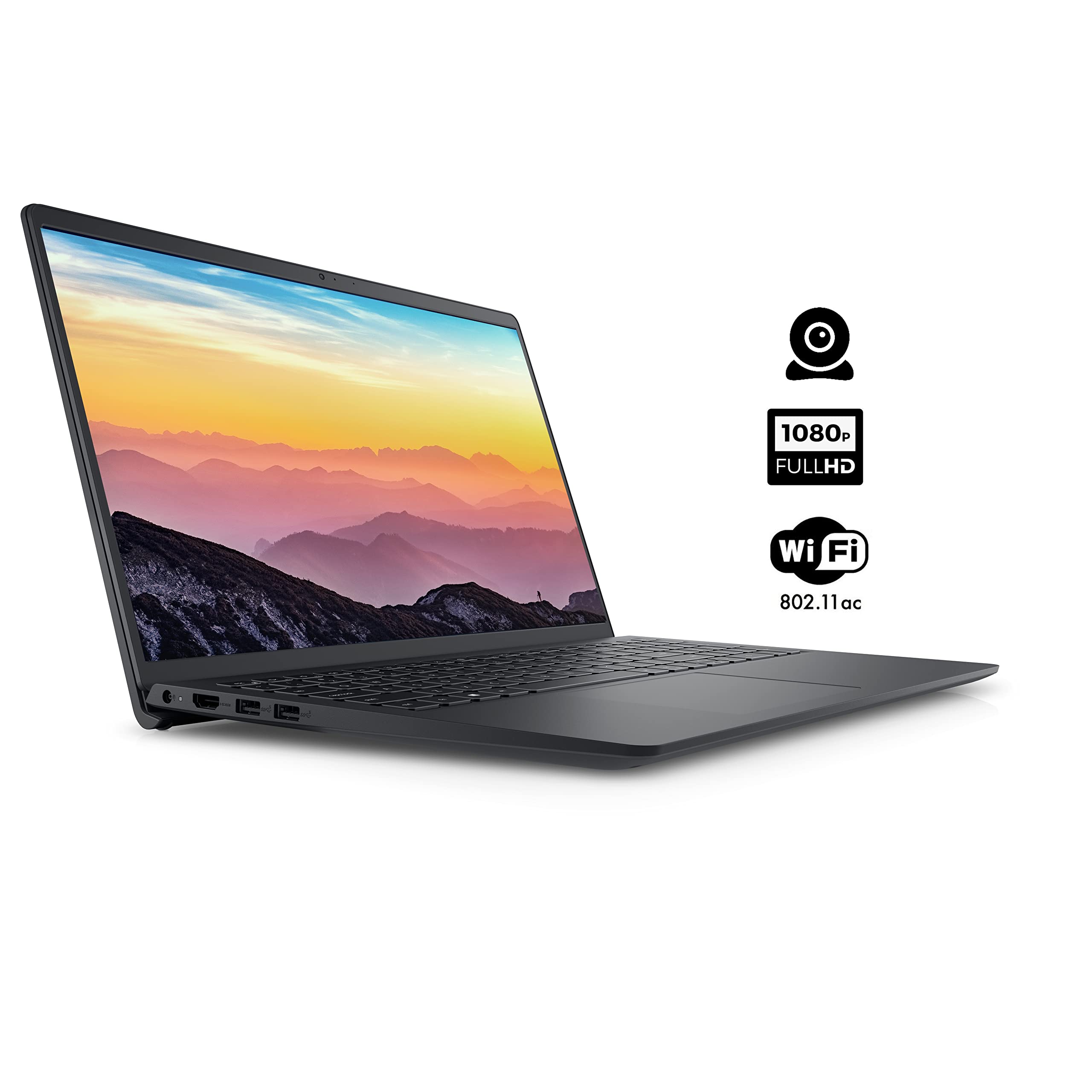 Dell Inspiron 15 3000 Series 3511 Laptop, 15.6" FHD Touchscreen, Intel Core i5-1035G1, 16GB DDR4 RAM, 256GB PCIe SSD, SD Card Reader, Webcam, HDMI, Wi-Fi, Windows 11 Home, Black 2