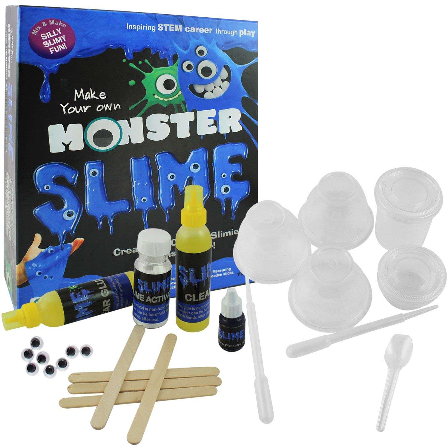 Upheavel Monster Slime Lab | Non-Toxic | Toy for 8 Years | Slime Lab Kit | Do-It-Yourself- Multi Color, Medium 1