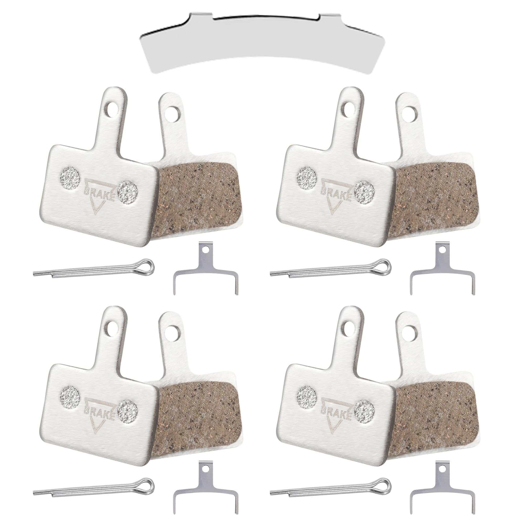 Bike Brake Pads Set Ceramic Bicycle Brakes Pad with Brake Adjusting Tool Compatible for Tektro/Shimano/TRP/Deore Bike Accessorie 4 pcs 1