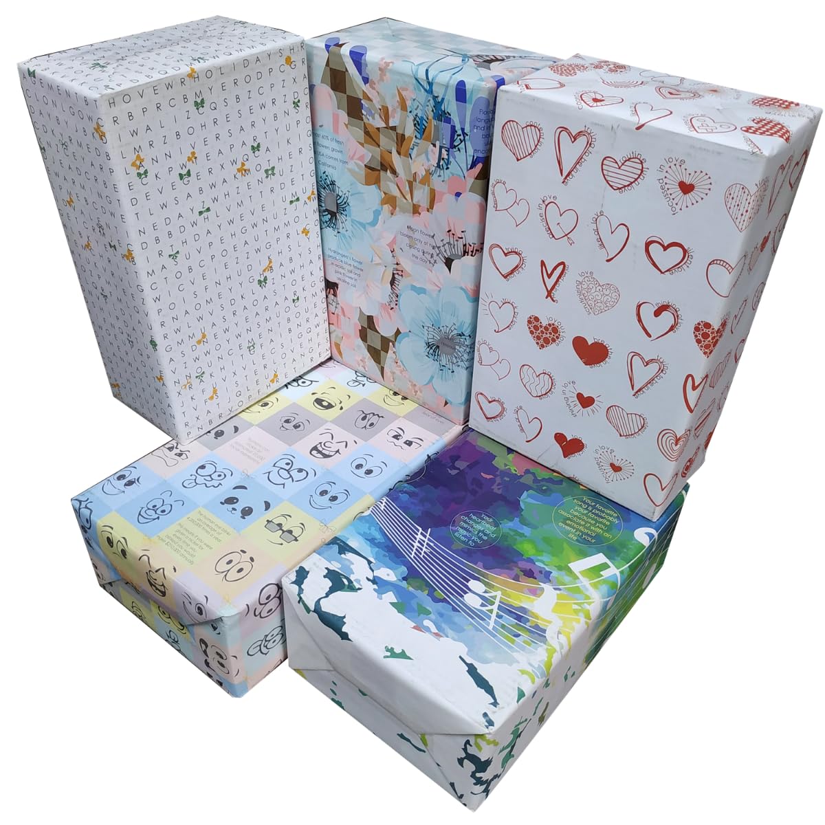 eVincE - thoughtful PRESENTations Assorted 10 Gift Wrapping Paper | for All Type of Gifts | Birthday Baby Shower Anniversary Diwali Christmas New Year 1