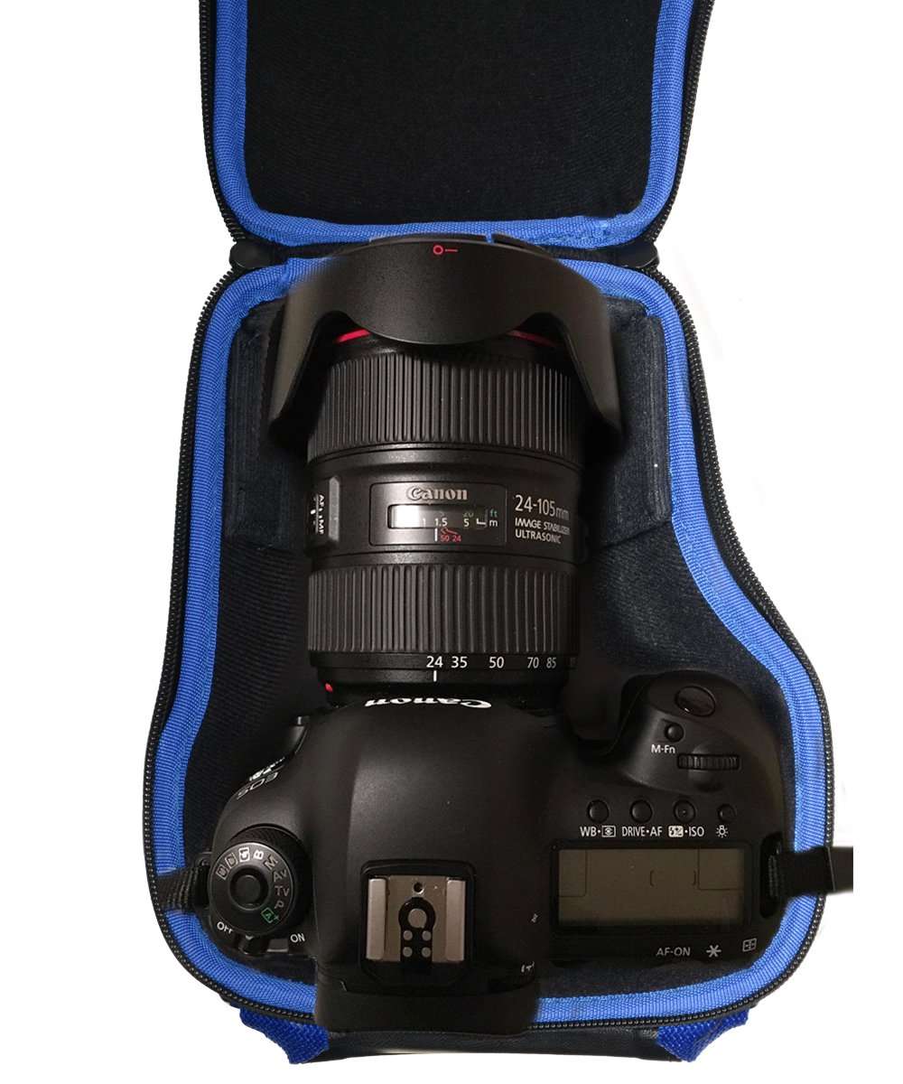 Alltravel DSLR Case for Canon EOS Rebel T7, T7i, T6, T8i, SL3, 2000D, 4000D, 90D, M50 Mark II, 5D, 6D; Nikon D5600, D3500, D7500; Panasonic Lumix FZ300, FZ1000 (Black) 4