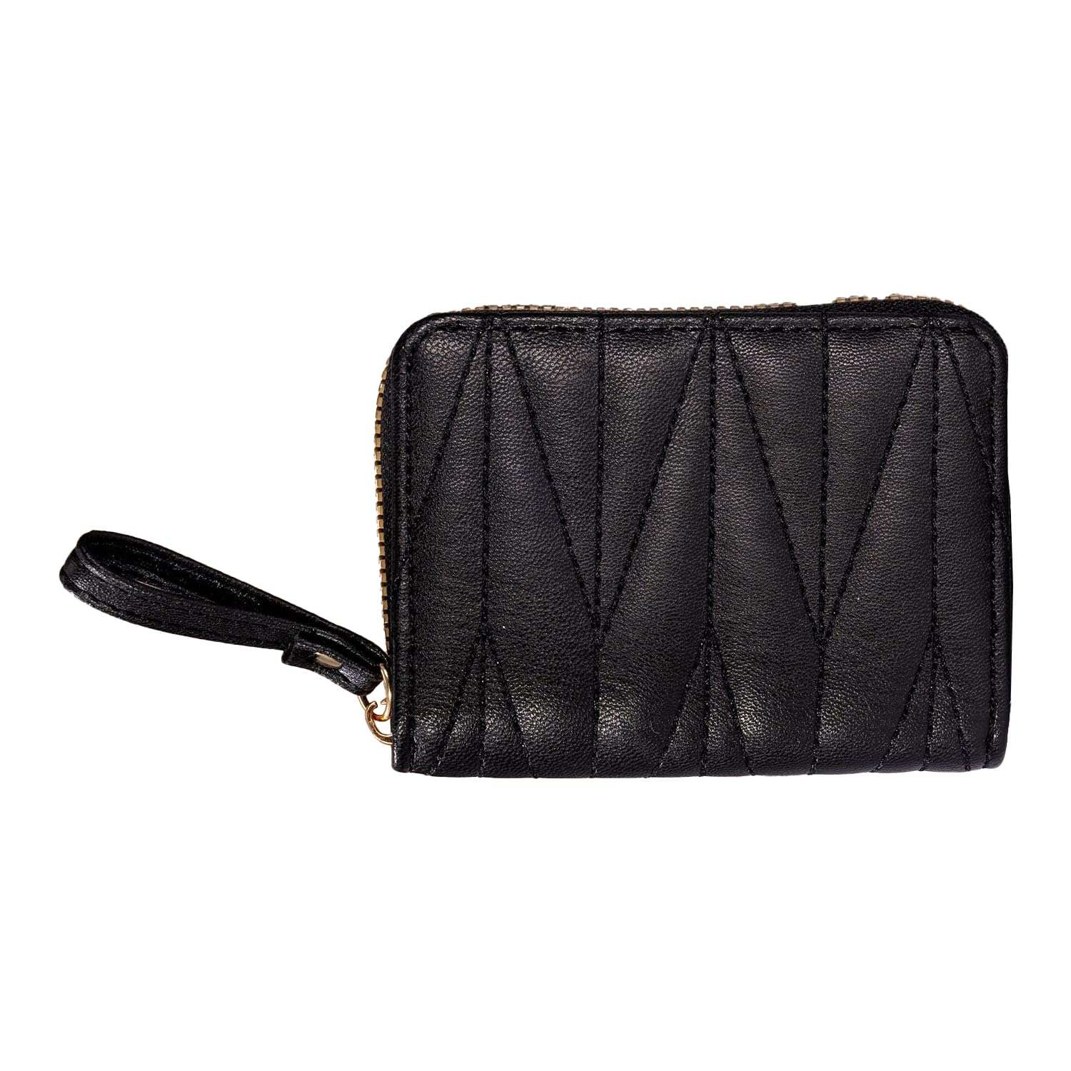 SYGA Wallet for Girls & Women's Credit Card Purse Small Coin Storage Bag with Zipper Closure, Fashionable Small Coin/Cash Purse (Black) 1