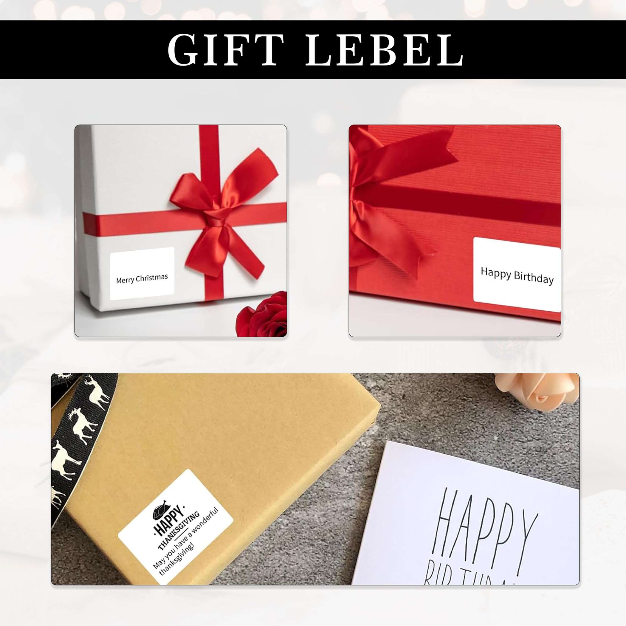 GLUN ® 200 Piece White Waterproof Vinyl Pantry Labels Self Adhesive Stickers for Mason Glass & Plastic Jar Or Bottles 4