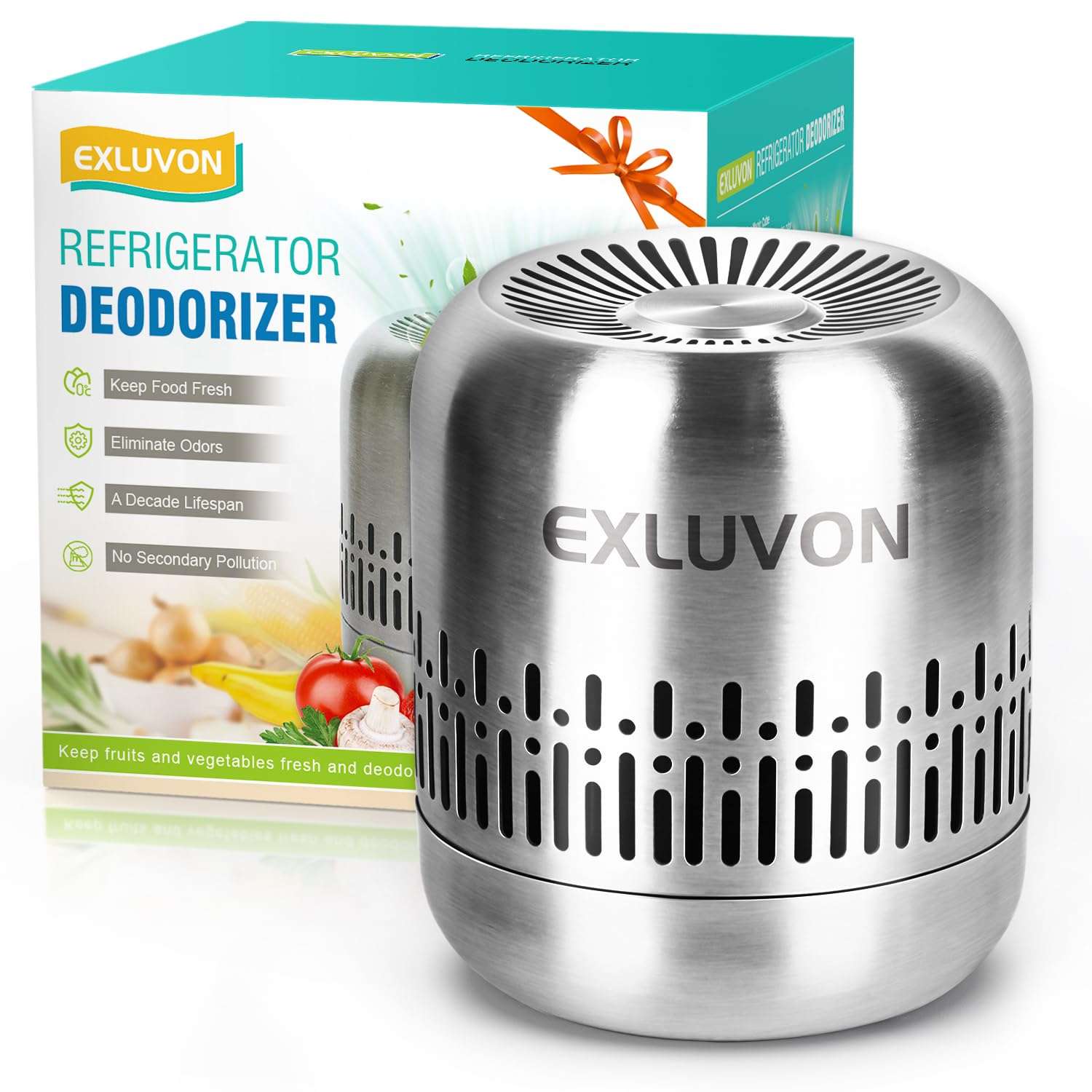 Refrigerator Deodorizer,Lasts for 10 Years,Fridge Deodorizer Kitchen Gadgets Odor Eliminator for Fridge & Freezer, Room,RV and New Home,More Effective Than Baking Soda Odor Absorber 1