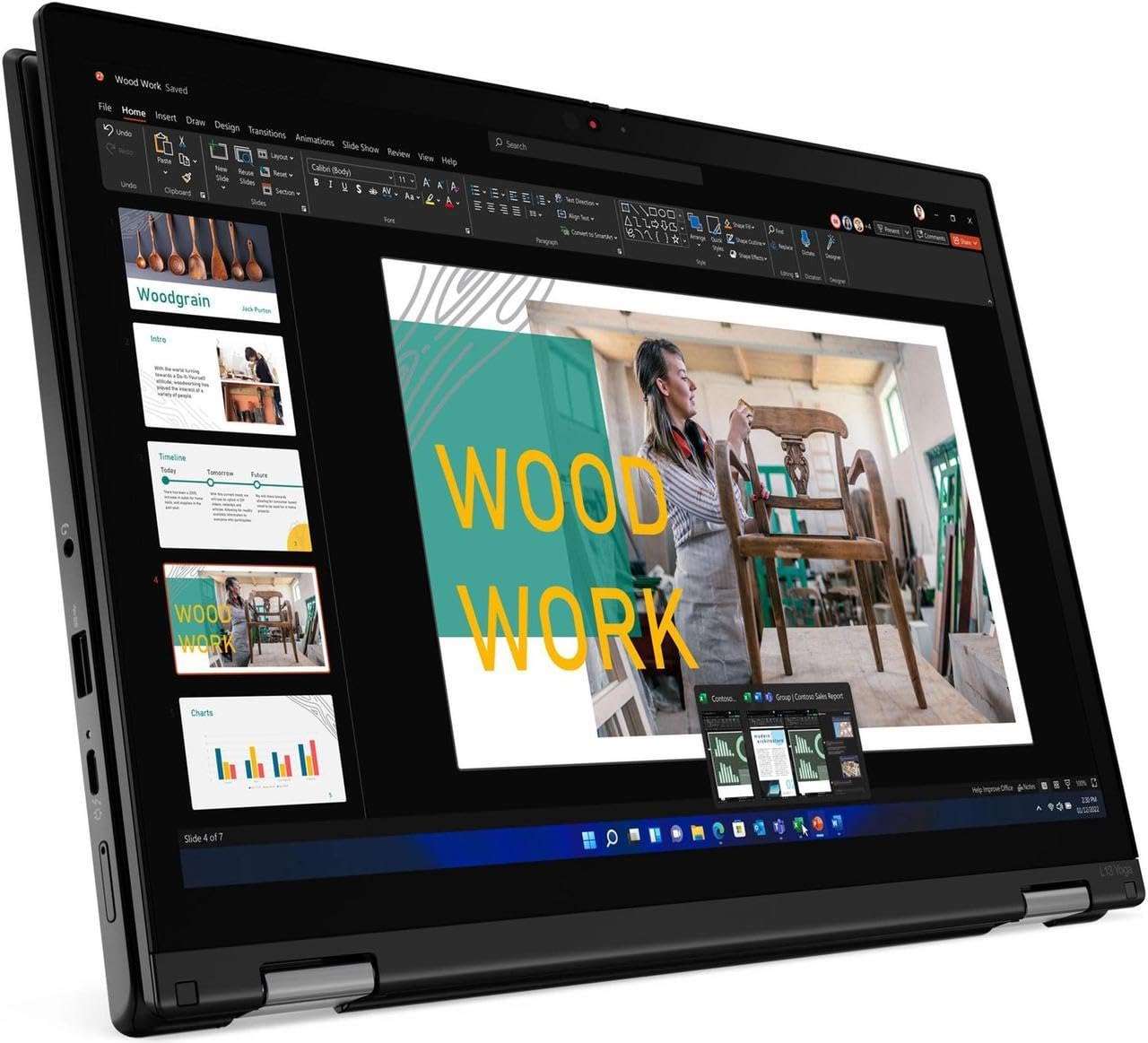 Lenovo ThinkPad L13 2-in-1 Laptop 2024 13.3” WUXGA 1920 x 1200 Touchscreen, AMD Ryzen 7 PRO 5875U, 8-core, AMD Radeon Graphics, 16GB LPDDR4, 2TB SSD, Backlit Keyboard, Wi-Fi 6E, Windows 11 Pro 3