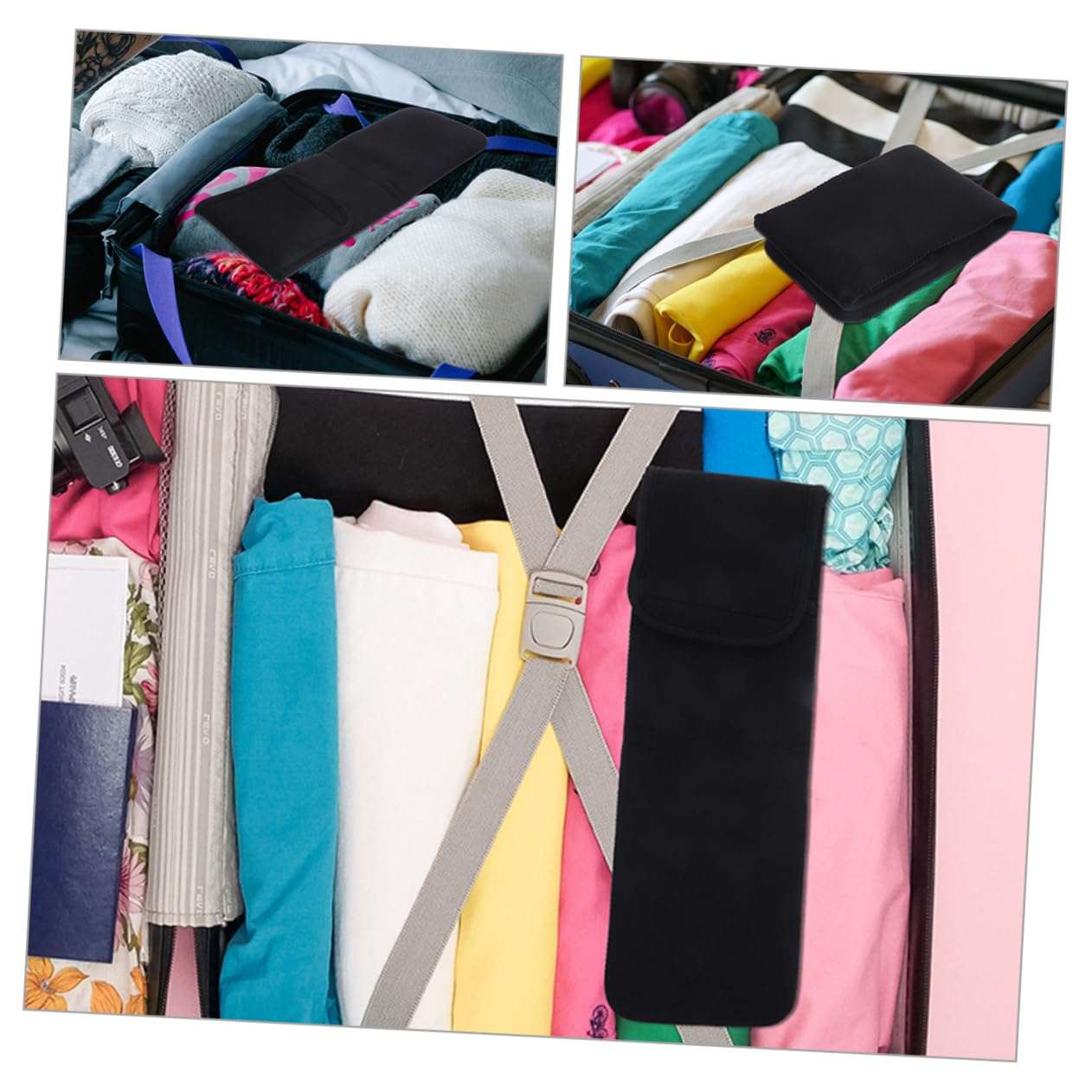 SOESFOUFU 2pcs Hair Straightener Protective Cover Tool Bags Hair Curler Hair Rollers Curling Iron Curling Wand Storage Pouch Neoprene Holder Storage Bag Travel Hair Dryer Portable Canvas 6