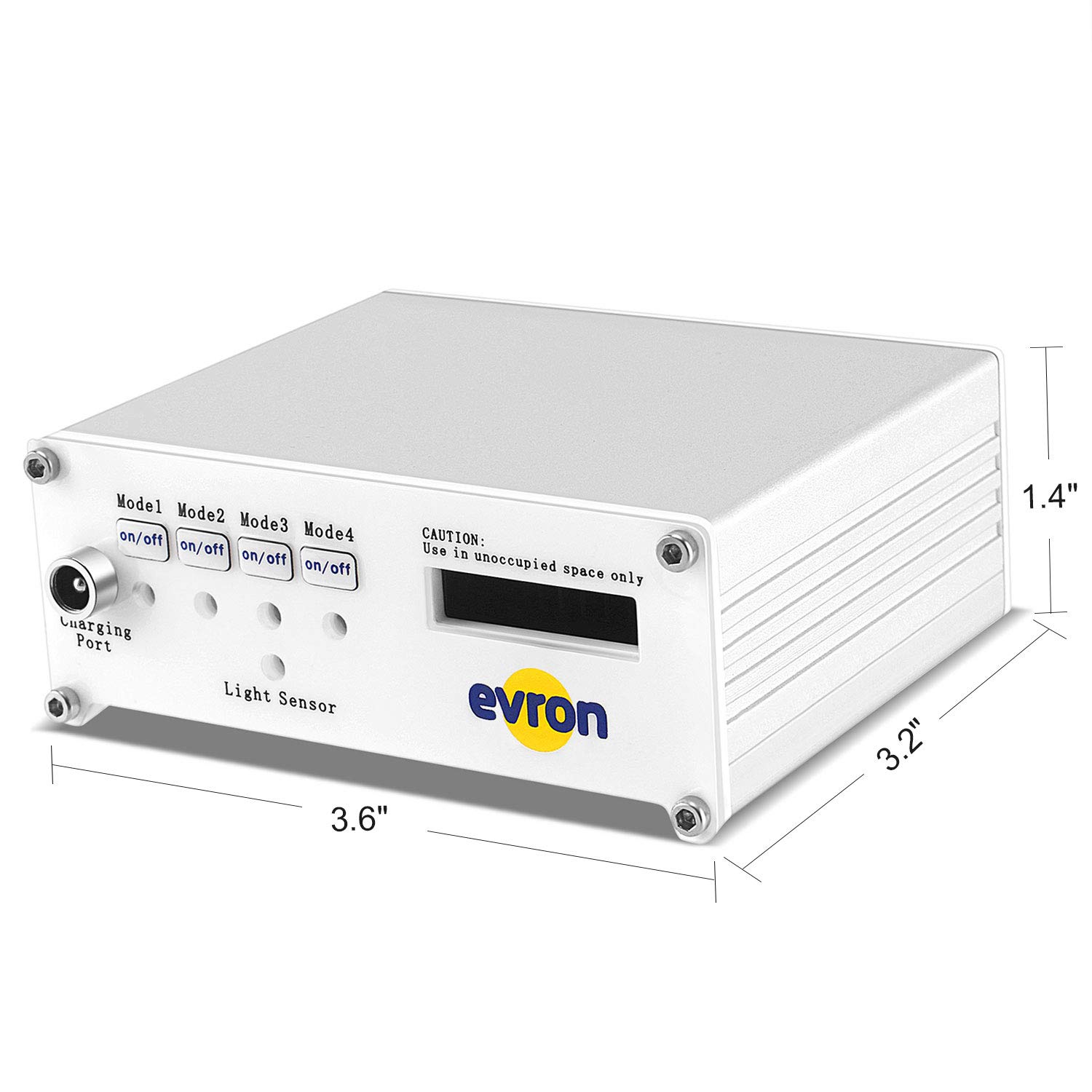 Evron Portable Ozone Generator Plug-in 100mg/H Air Ionizer Odor Eliminator Purifier with Fan Ozone Machine for Rooms,Toilet,Travel and Pets (No Battery Inside) 2