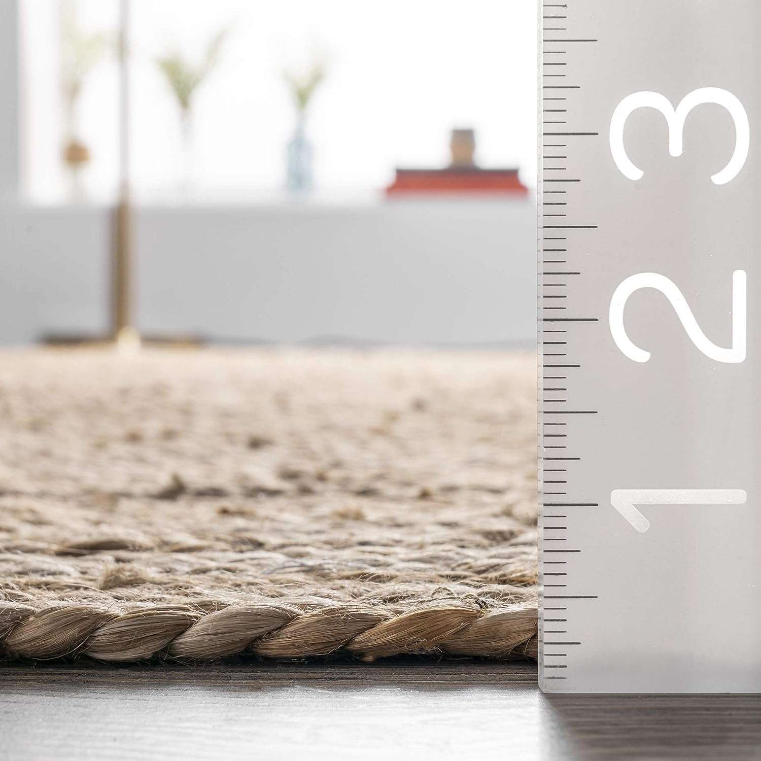 THE HOME TALK Natural Handcrafted Jute Rug - 6X9 FT|Traditional Carpet For Living Room,Kitchen,Entryway,Bedroom,Dining Room|Rustic Bohemian Decor|Durable,Sustainable,Anti-Skid Carpets for Centre Table 6