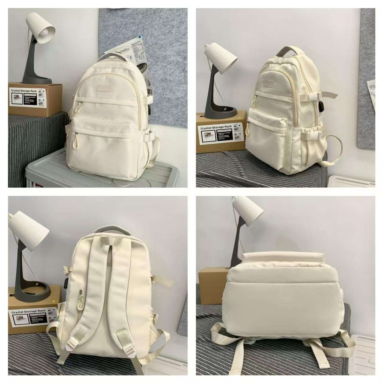 MININAI Preppy Backpack for Women Teen Girls Boys Large Laptop Bookbag Casual College Daypack Cute Aesthetic School Supplies (Blue) 6