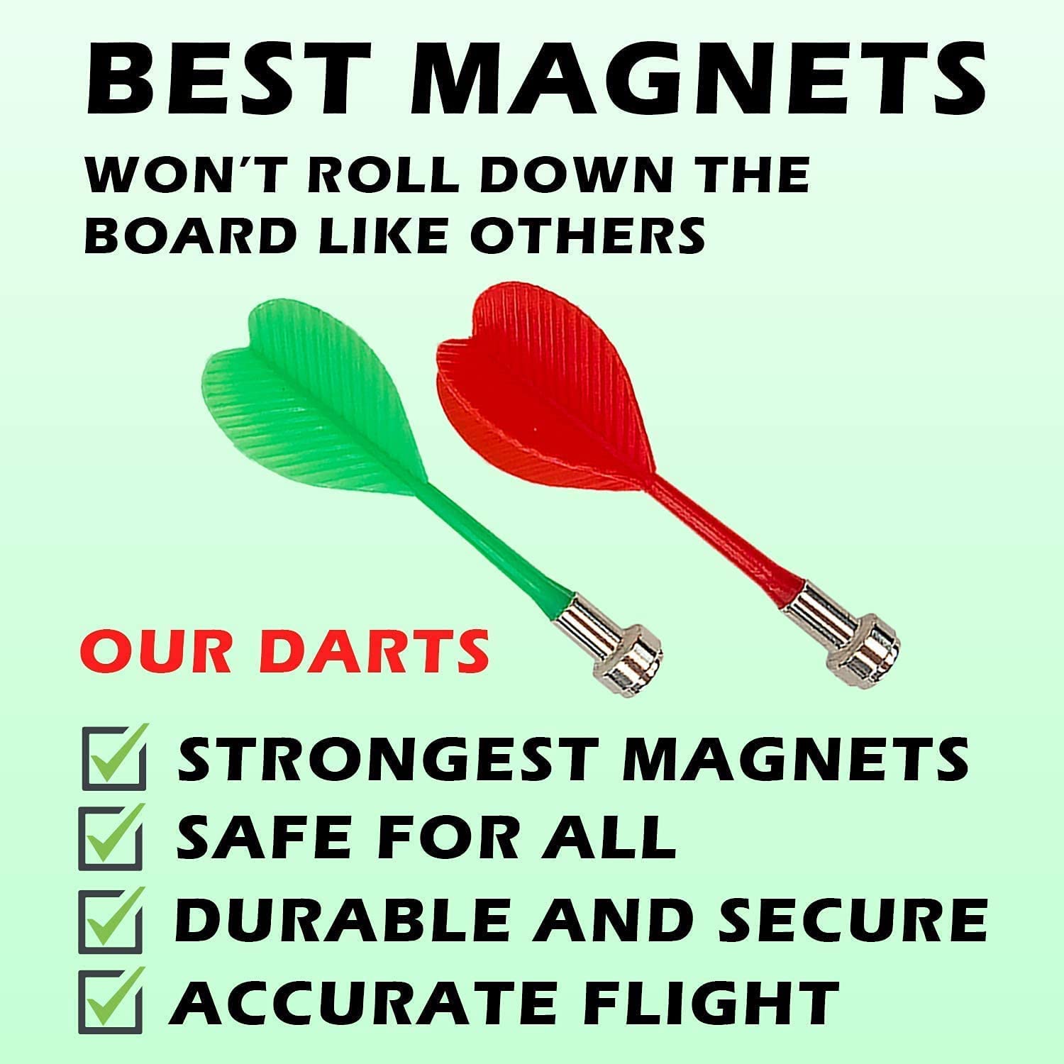 Max Toy Magnetic Dart Board 34.5cm Round Dart Board Game Kit with 6 Safe Magnetic Darts Family Indoor Outdoor Fun Games- Gifts for Kids and Adults (Multicolor) 5