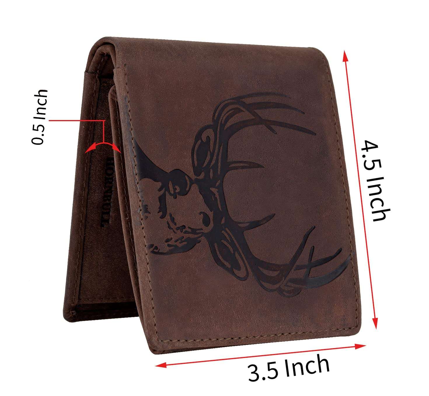 HORNBULL Eddie Leather Wallet for Men | Wallets Men with RFID Blocking | Mens Wallet (Brown1) 6