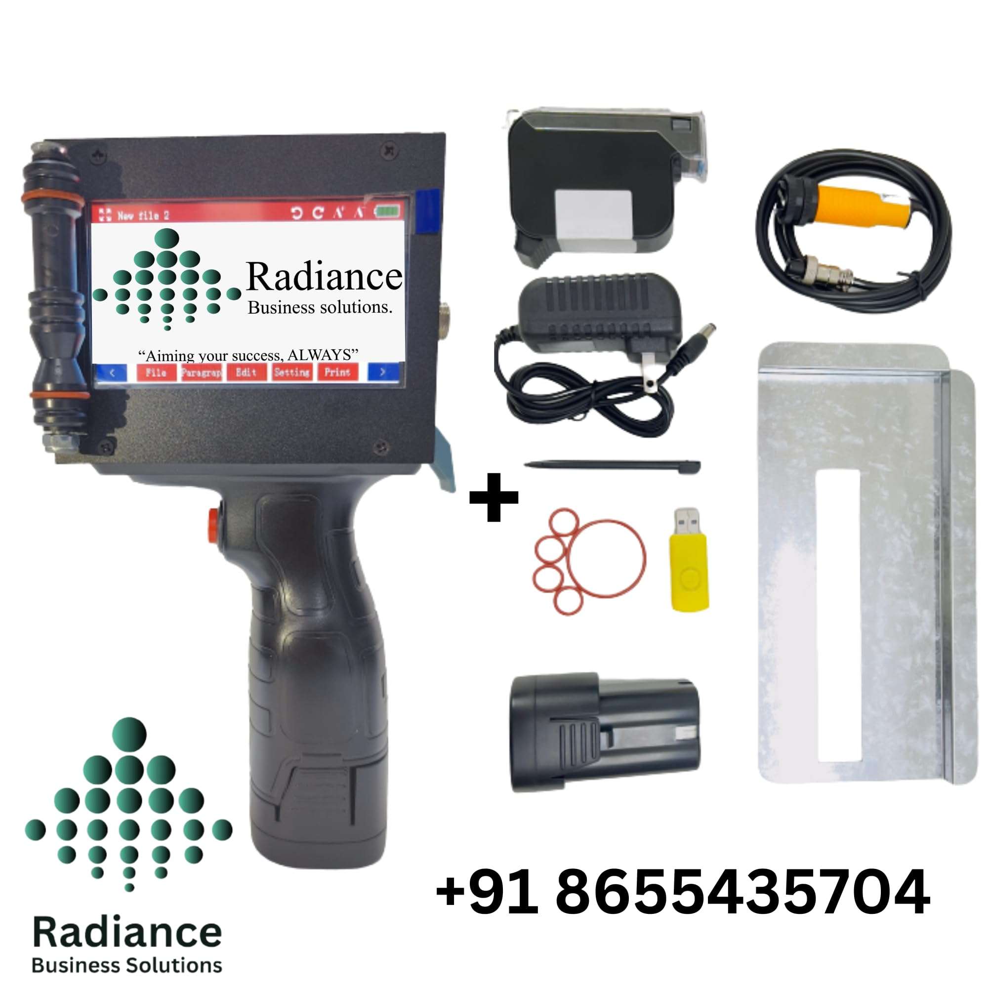 Radiance 25.4mm Handheld TIJ Thermal Inkjet Printer 3